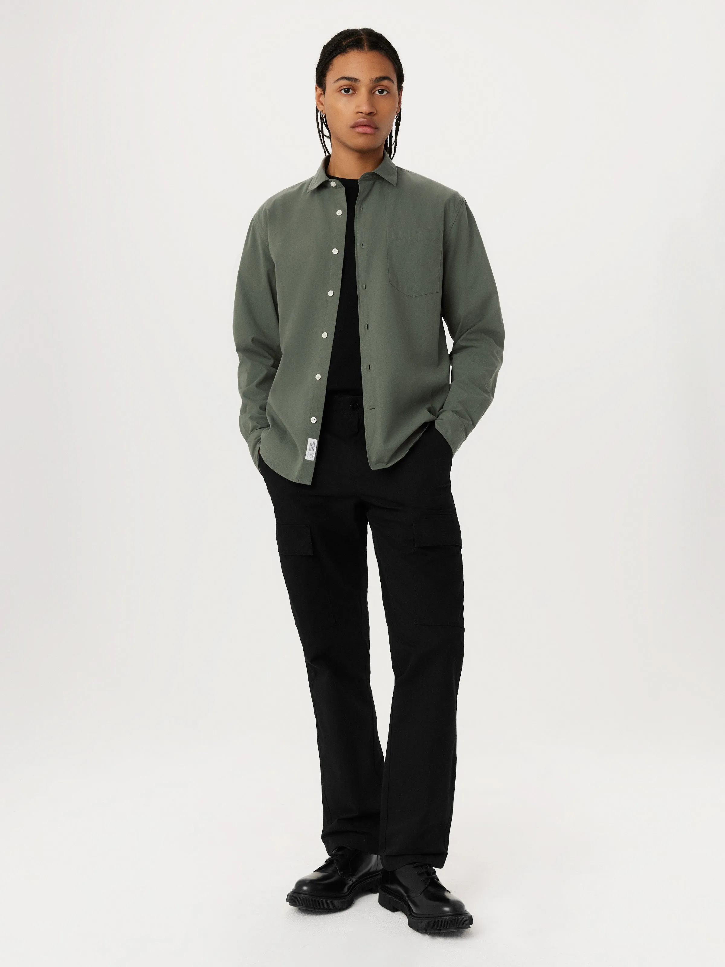 The Joey Straight Cargo Pant in Black sold by Frank & Oak product image thumbnail 2
