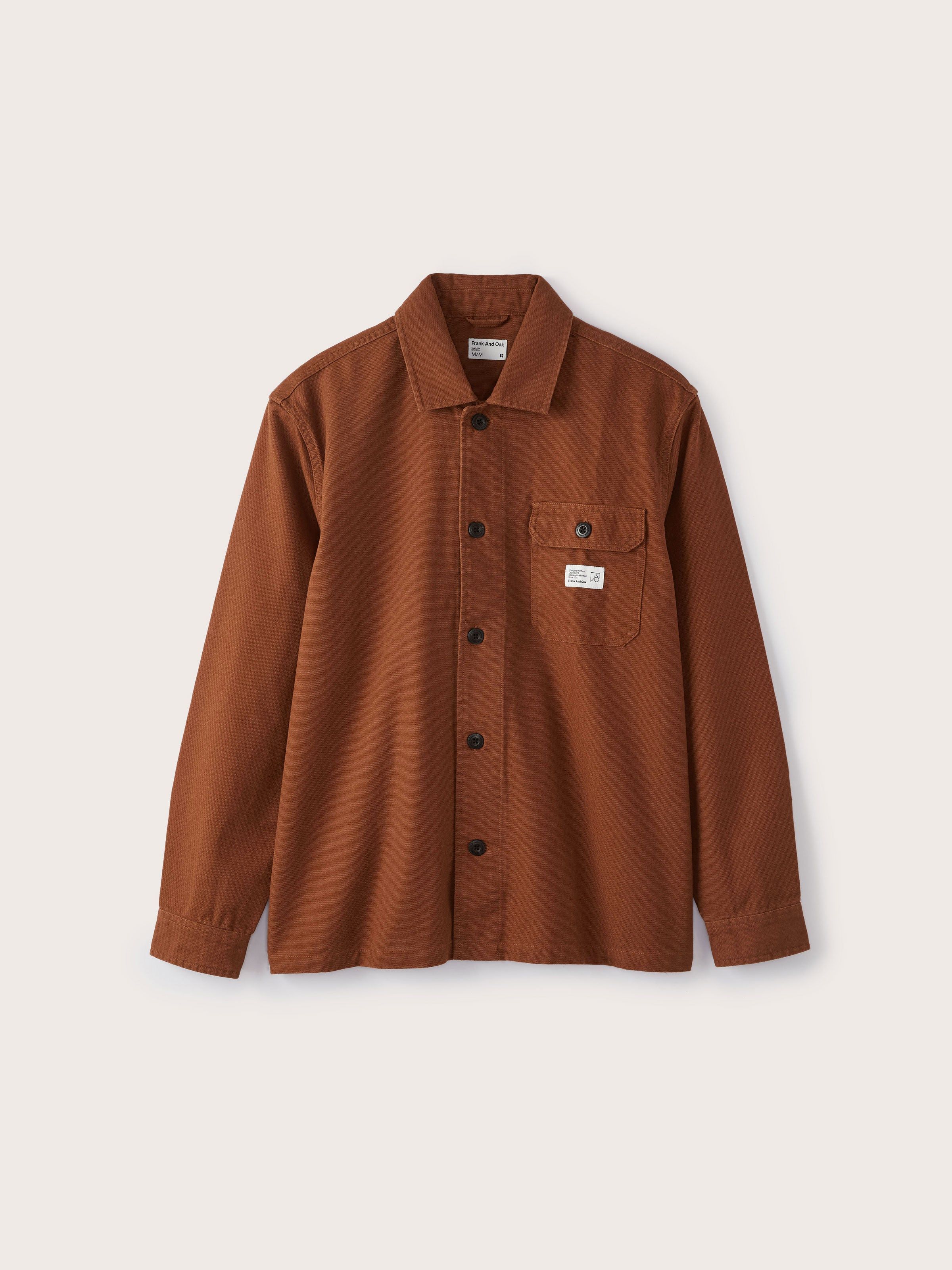 The Canvas Overshirt in Tortoise Brown sold by Frank & Oak product image thumbnail 6