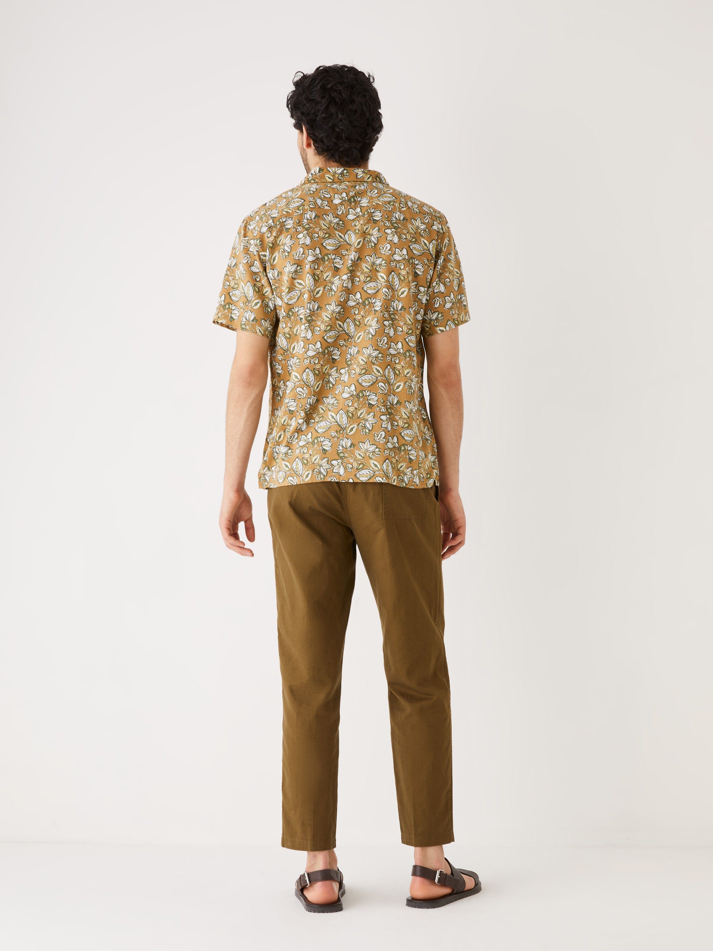 The Short Sleeve Botanical Shirt in Dark Olive sold by Frank & Oak product image thumbnail 5