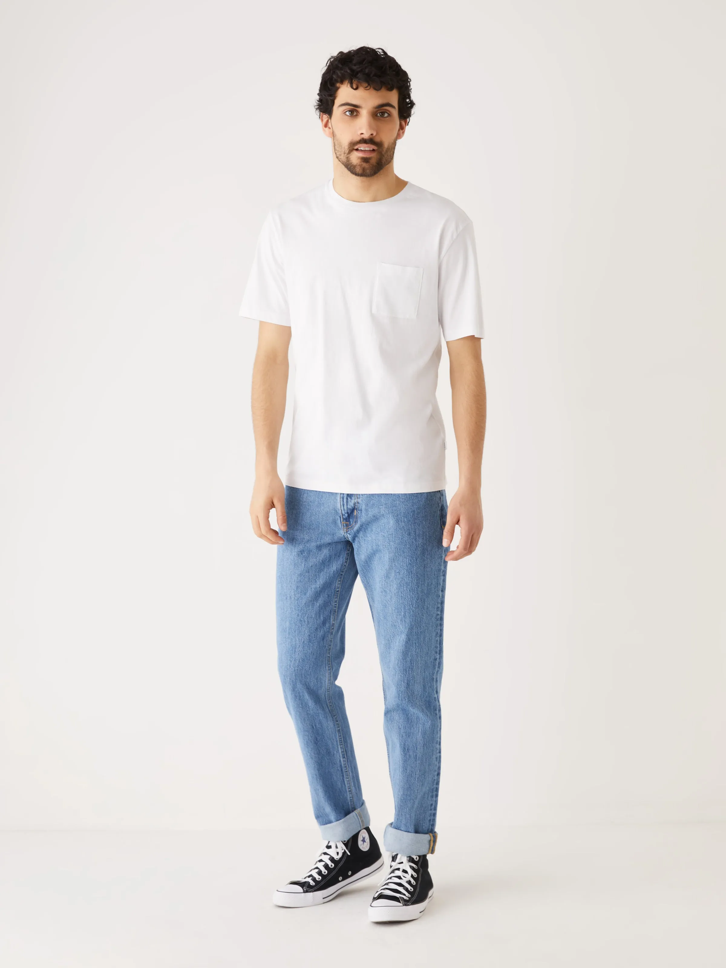 The Relaxed Essential Tee in Bright White sold by Frank & Oak product image thumbnail 2