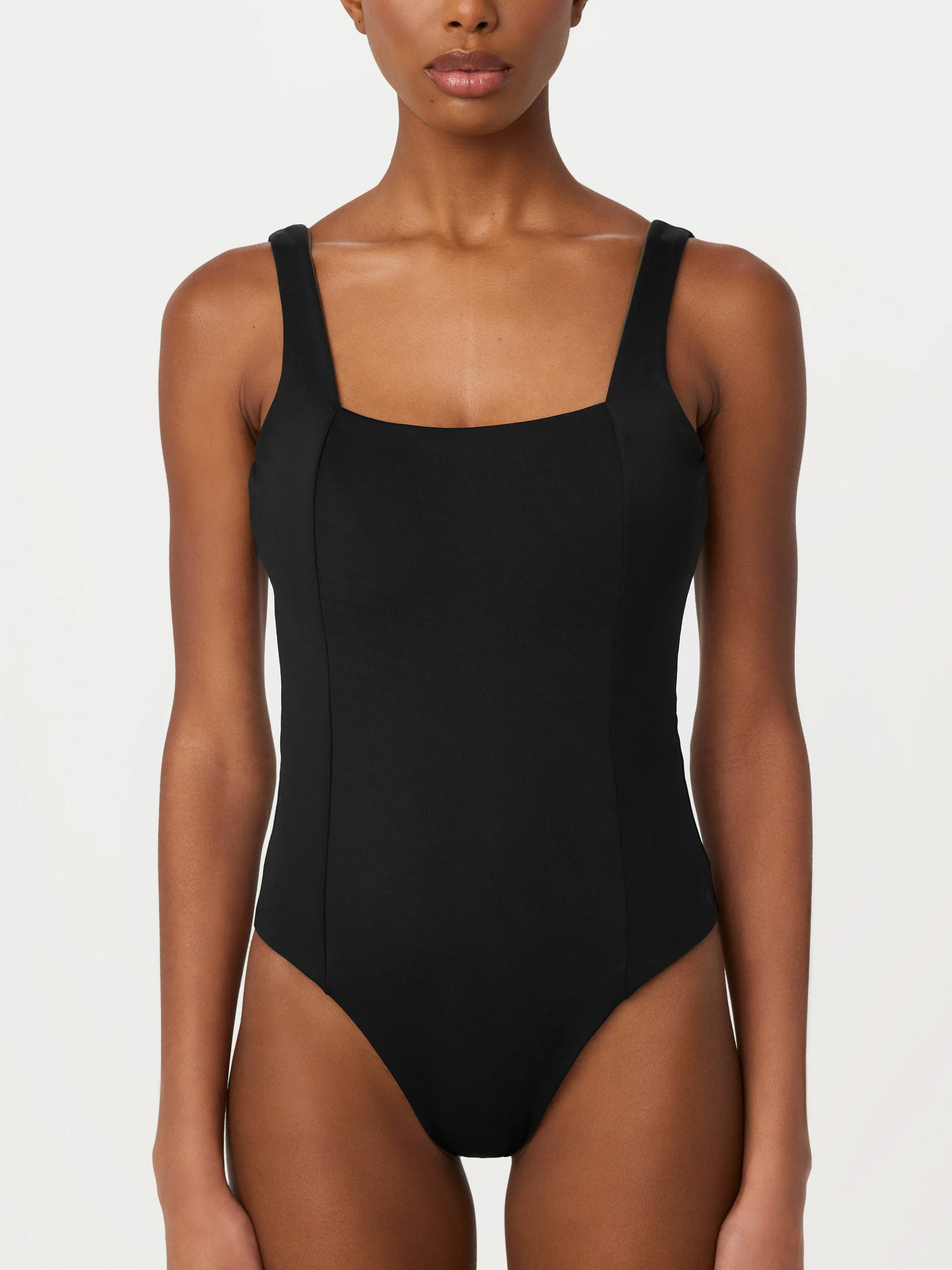 The Classic Reversible Swimsuit in Green sold by Frank & Oak product image thumbnail 4