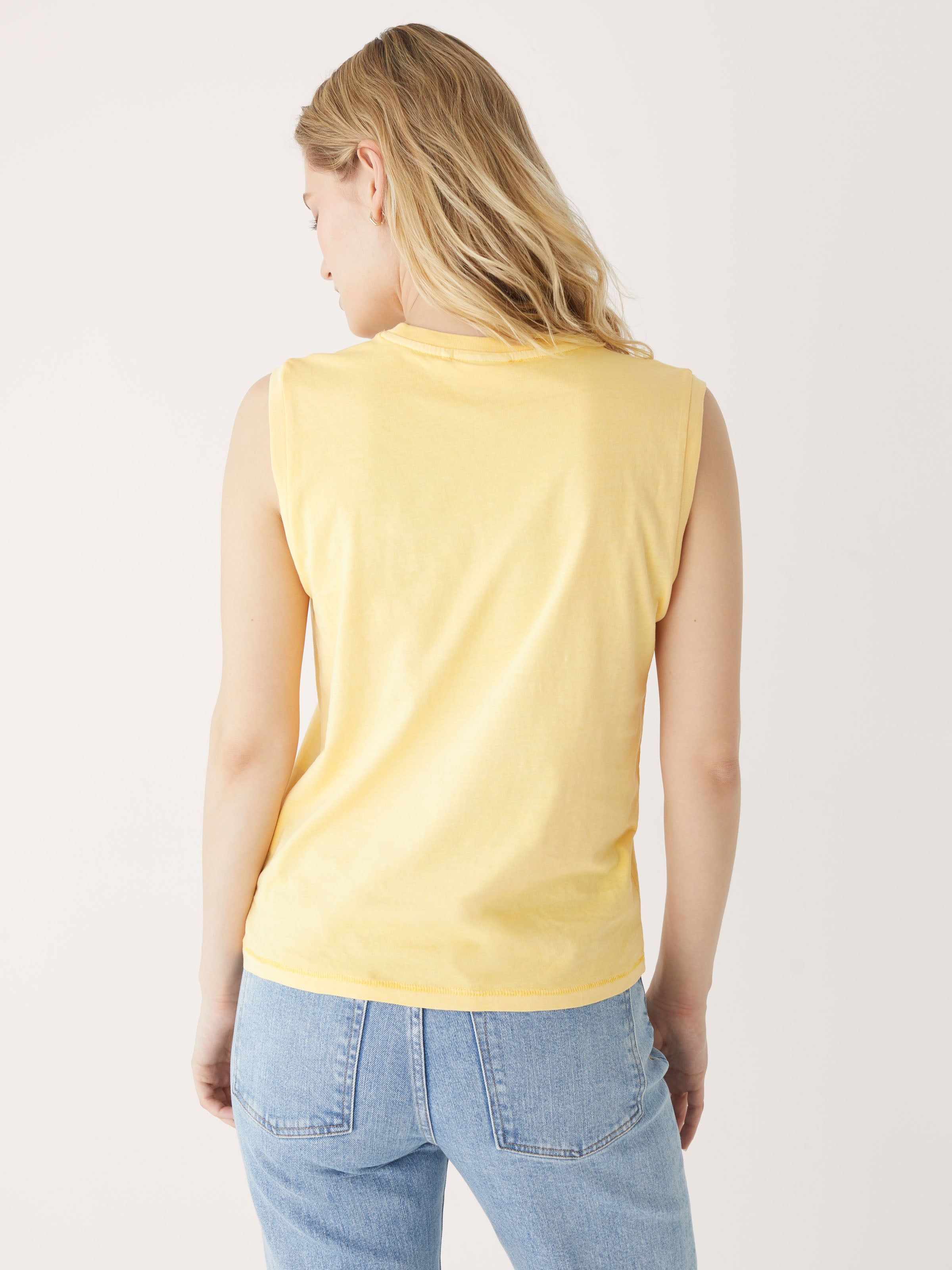 The Essential Tank Top in Daisy sold by Frank & Oak product image thumbnail 4