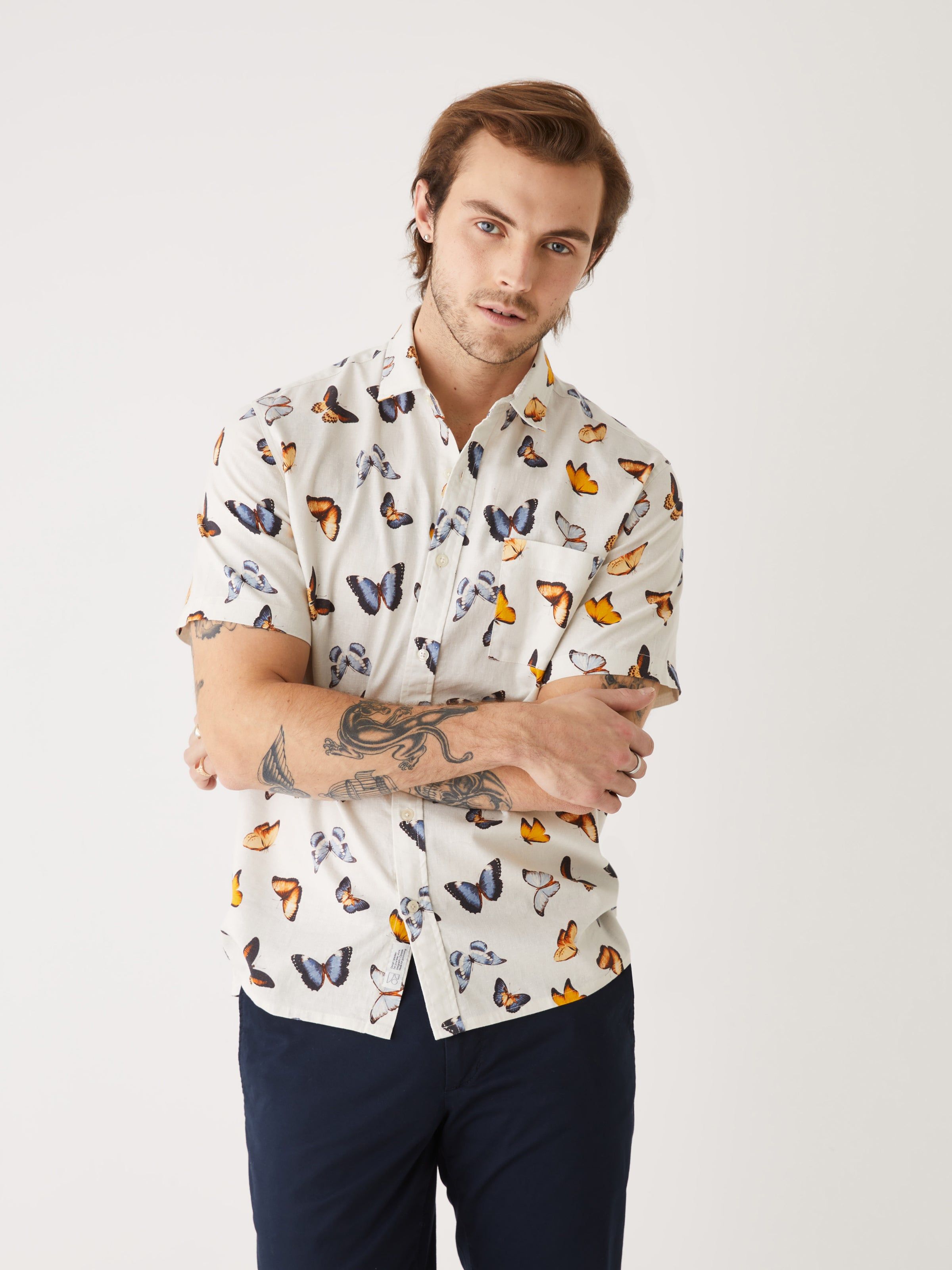 The Short Sleeve Hemp Shirt in White sold by Frank & Oak product image thumbnail 2