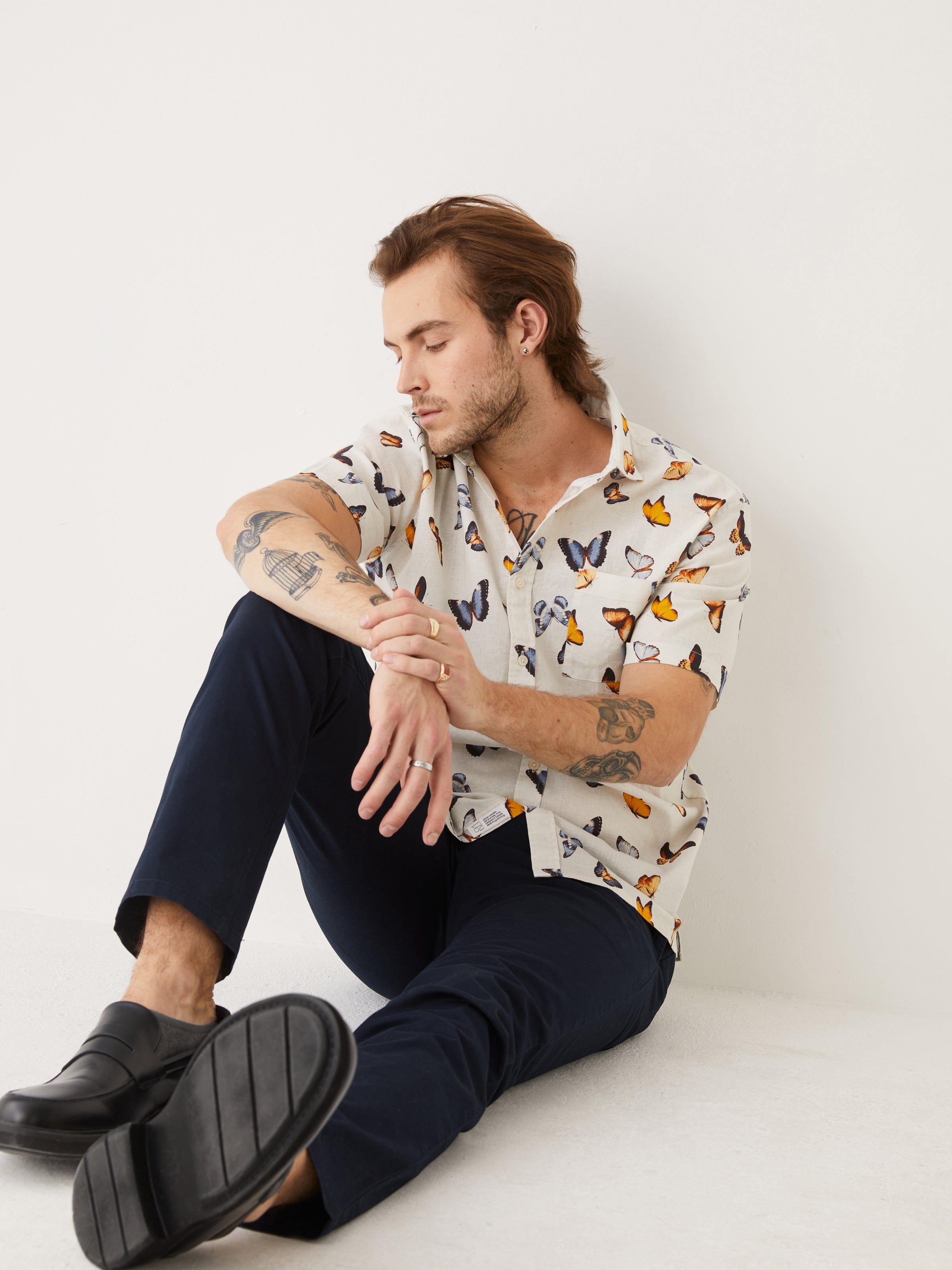 The Short Sleeve Hemp Shirt in White sold by Frank & Oak product image thumbnail 7