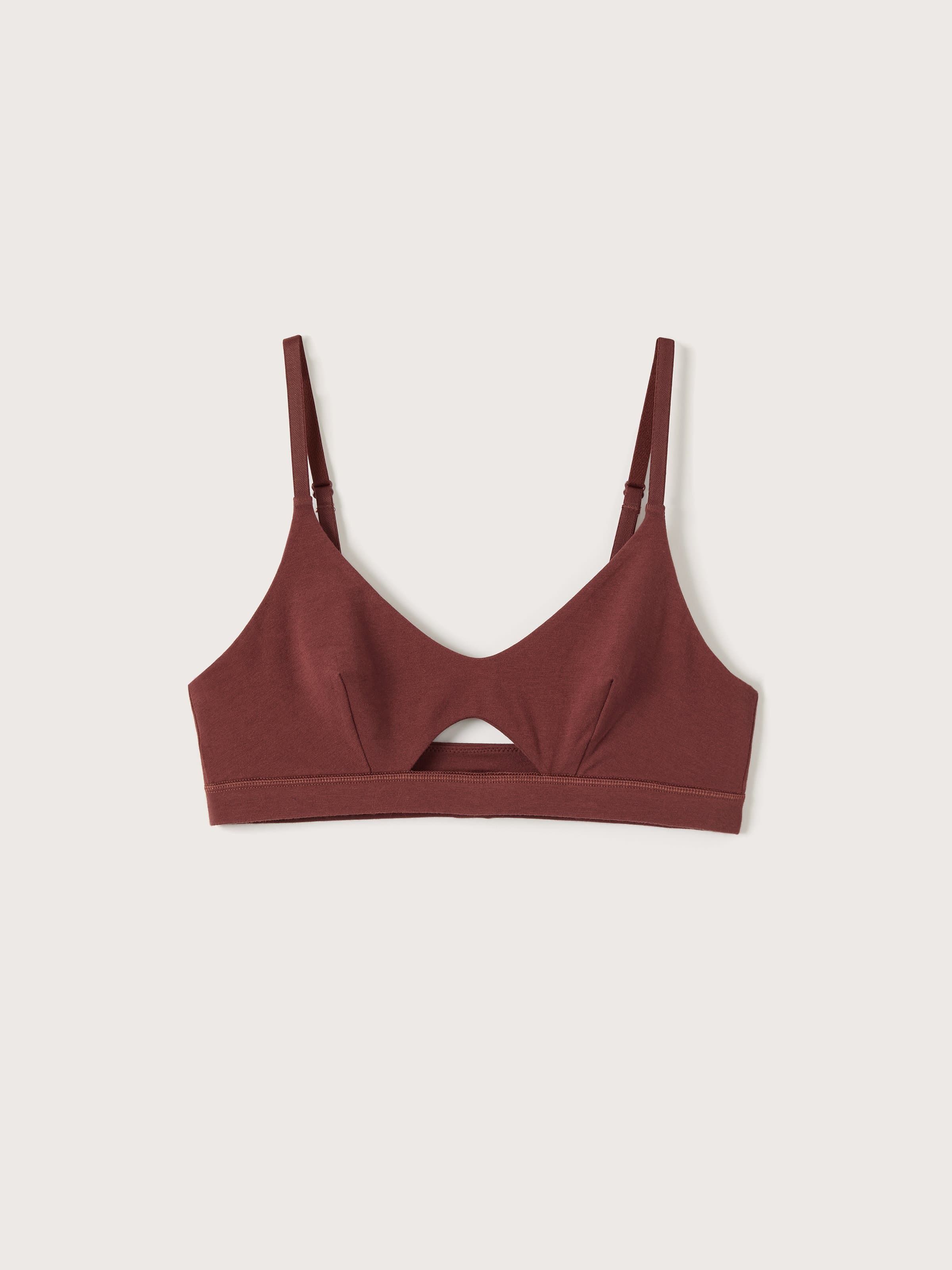 The Organic Cotton Bralette in Dark Red sold by Frank & Oak product image thumbnail 6