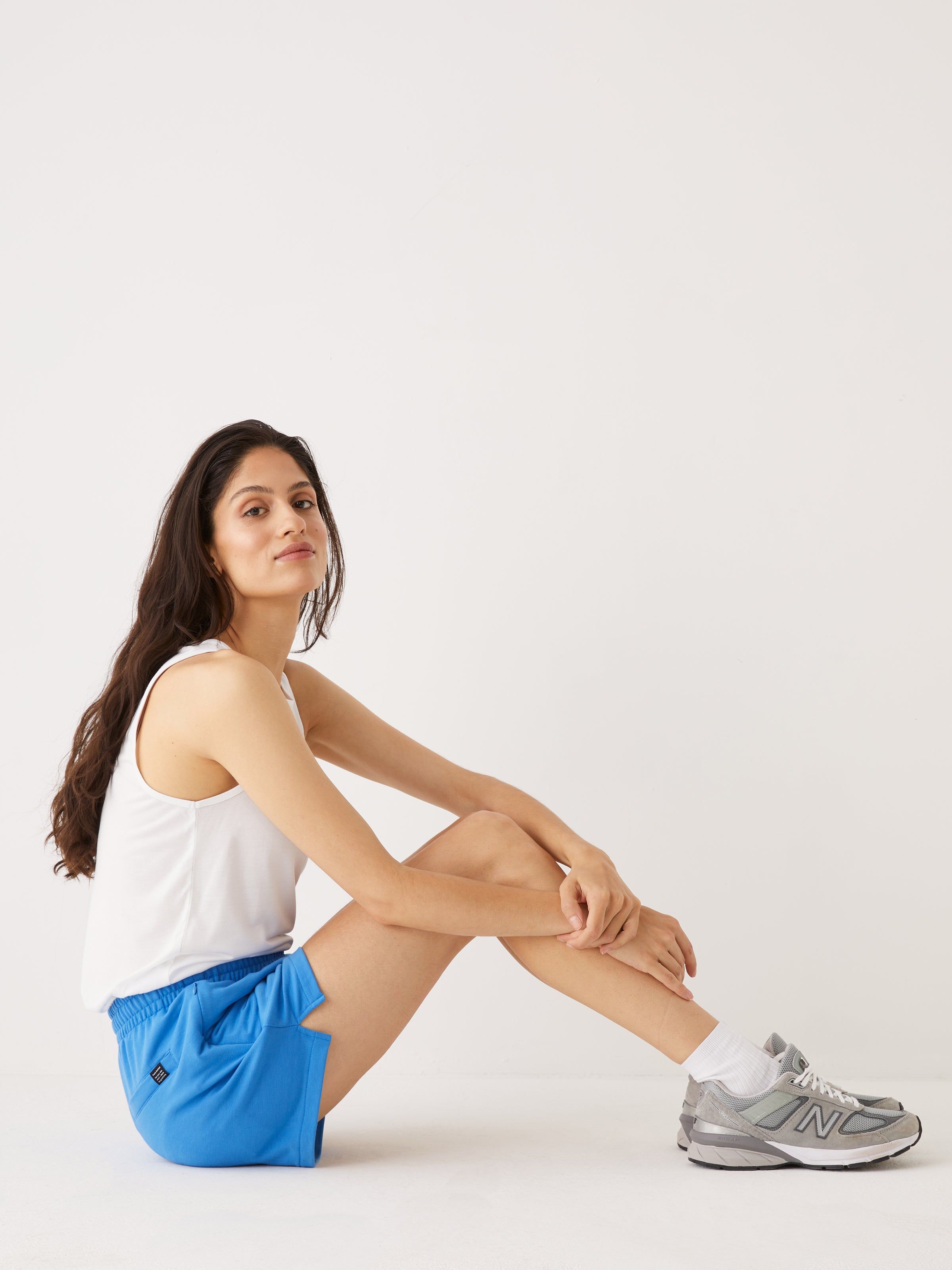 The Hybrid Sweatshort in Bold blue sold by Frank & Oak product image thumbnail 3