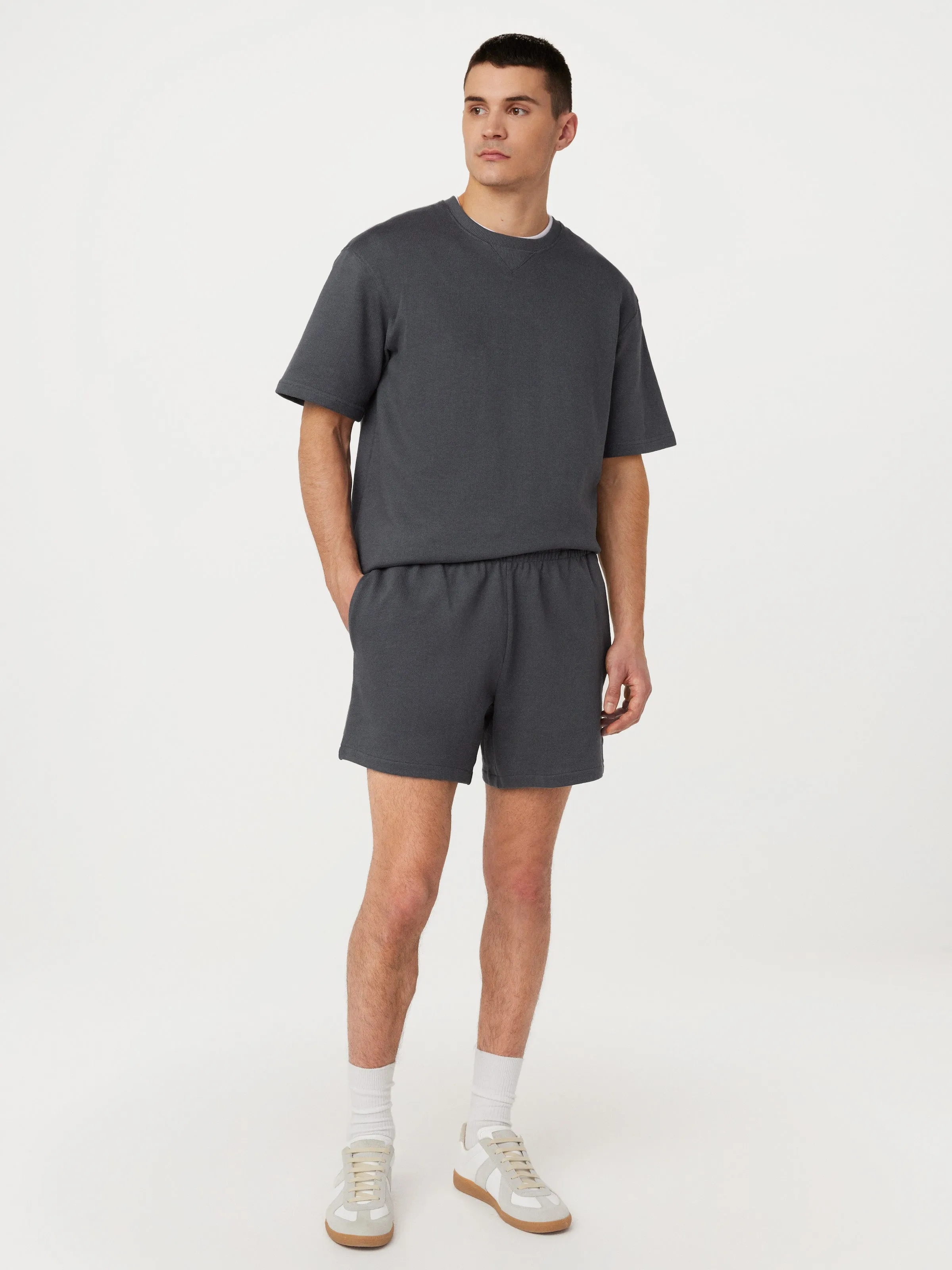 The Owen French Terry Short in Ash Blue sold by Frank & Oak product image thumbnail 2