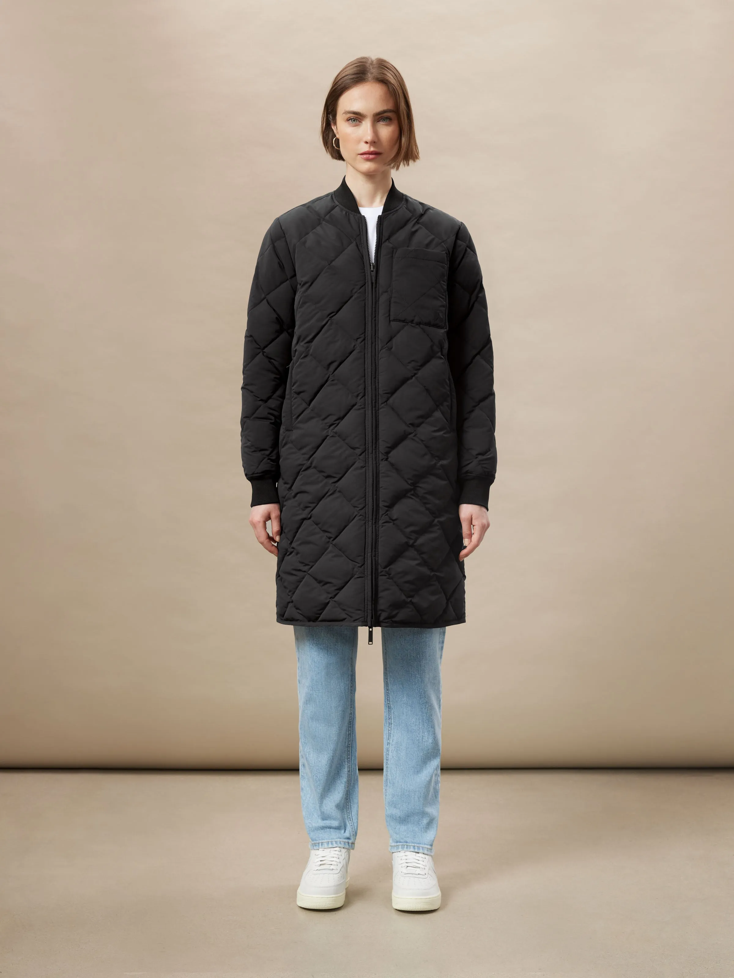 The Skyline Reversible Maxi Bomber in Black sold by Frank & Oak product image thumbnail 3