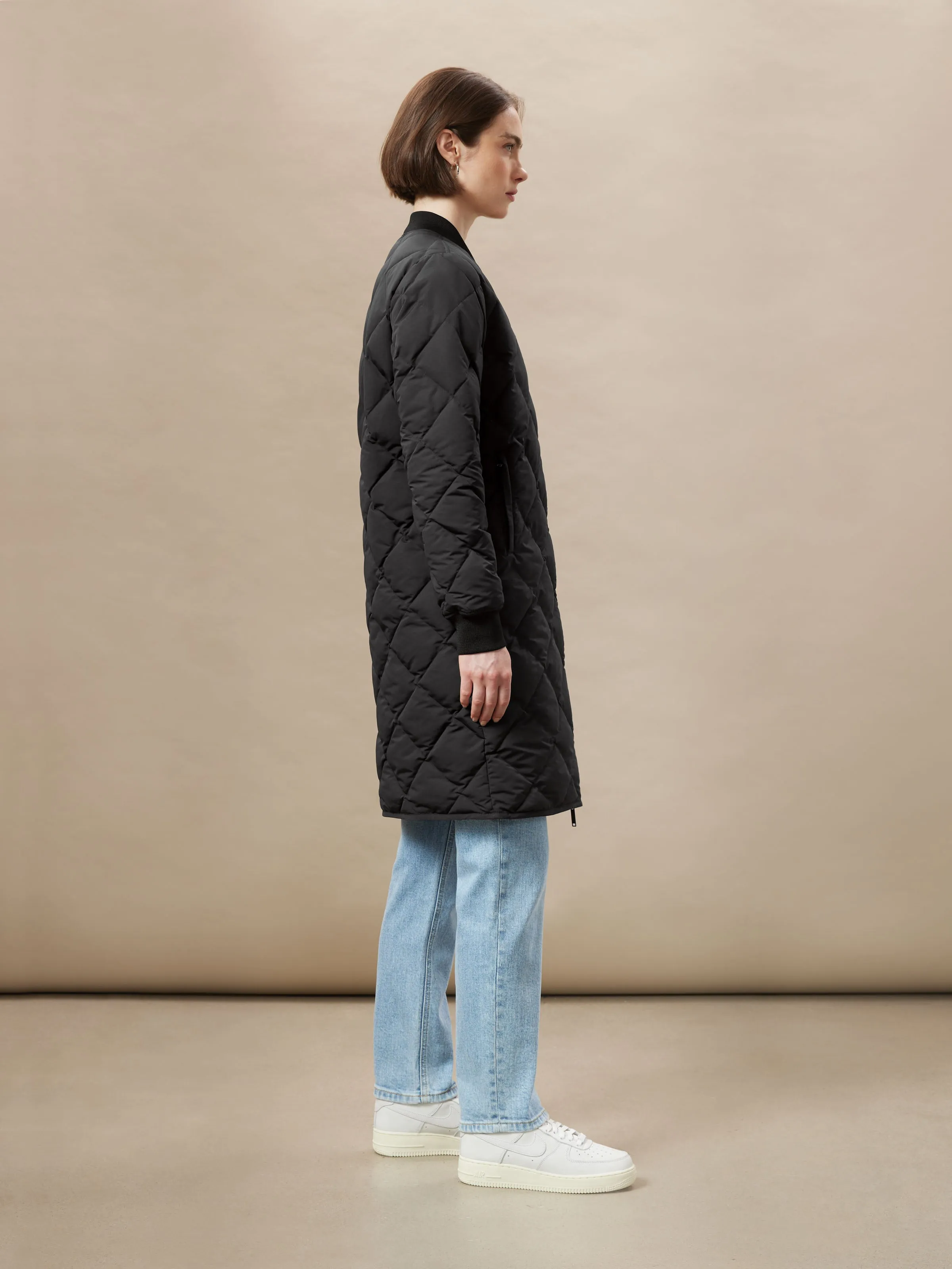 The Skyline Reversible Maxi Bomber in Black sold by Frank & Oak product image thumbnail 4