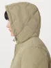 The Skyline Maxi Hooded Coat in Vetiver Green sold by Frank & Oak