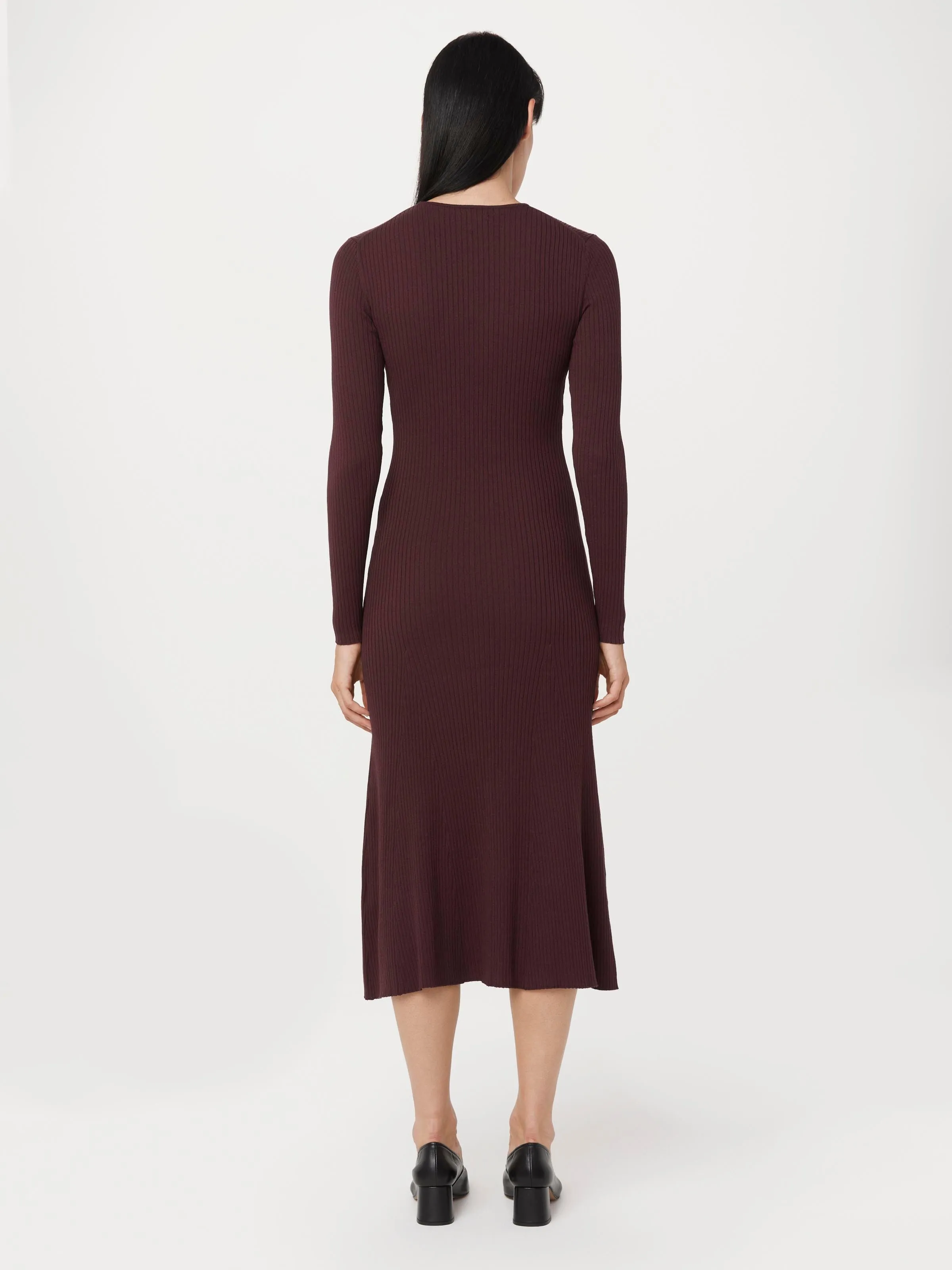 The Ribbed Maxi Dress in Pinot Noir sold by Frank & Oak product image thumbnail 3