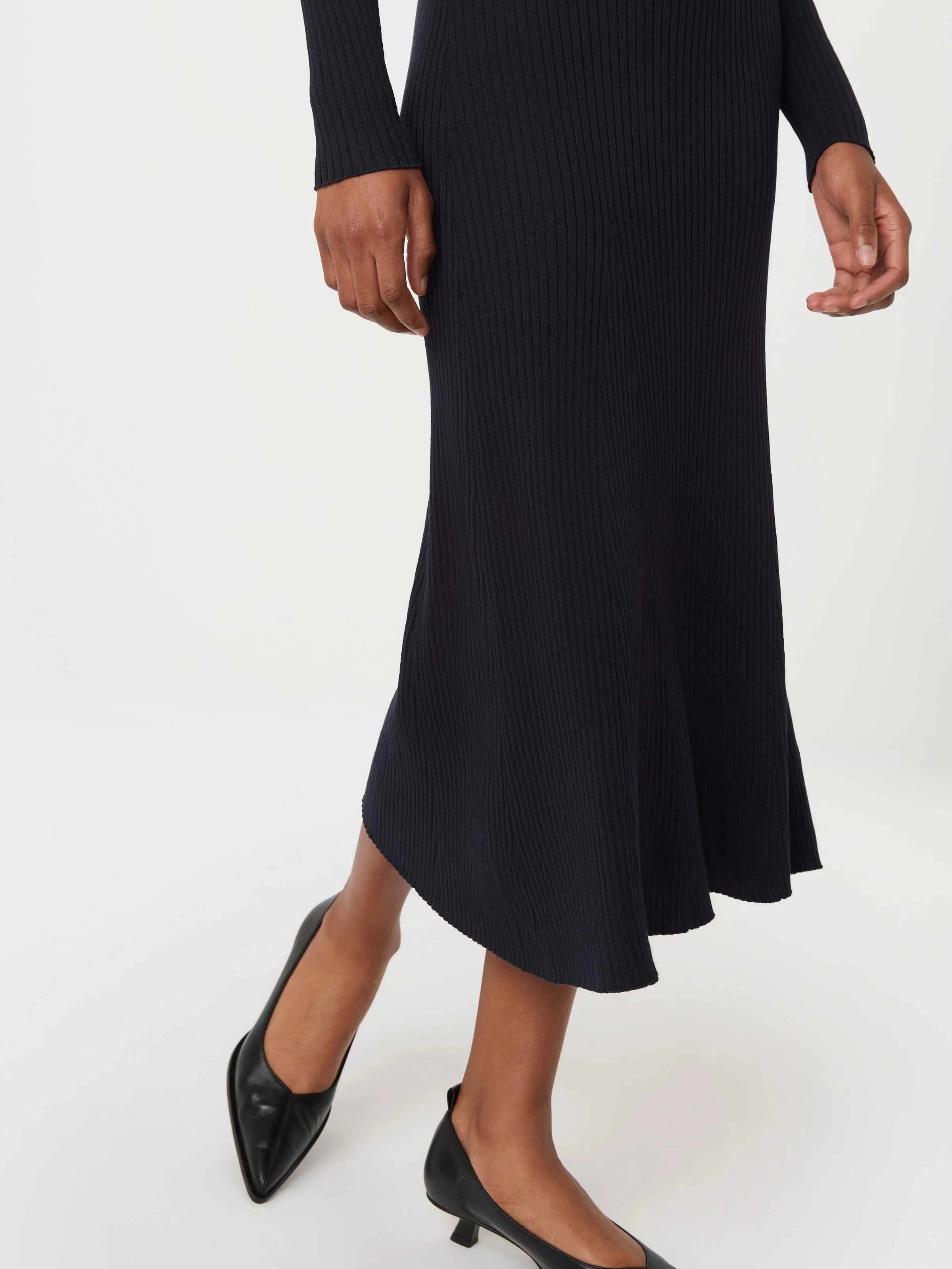 The Ribbed Maxi Dress in Space Blue sold by Frank & Oak product image thumbnail 4