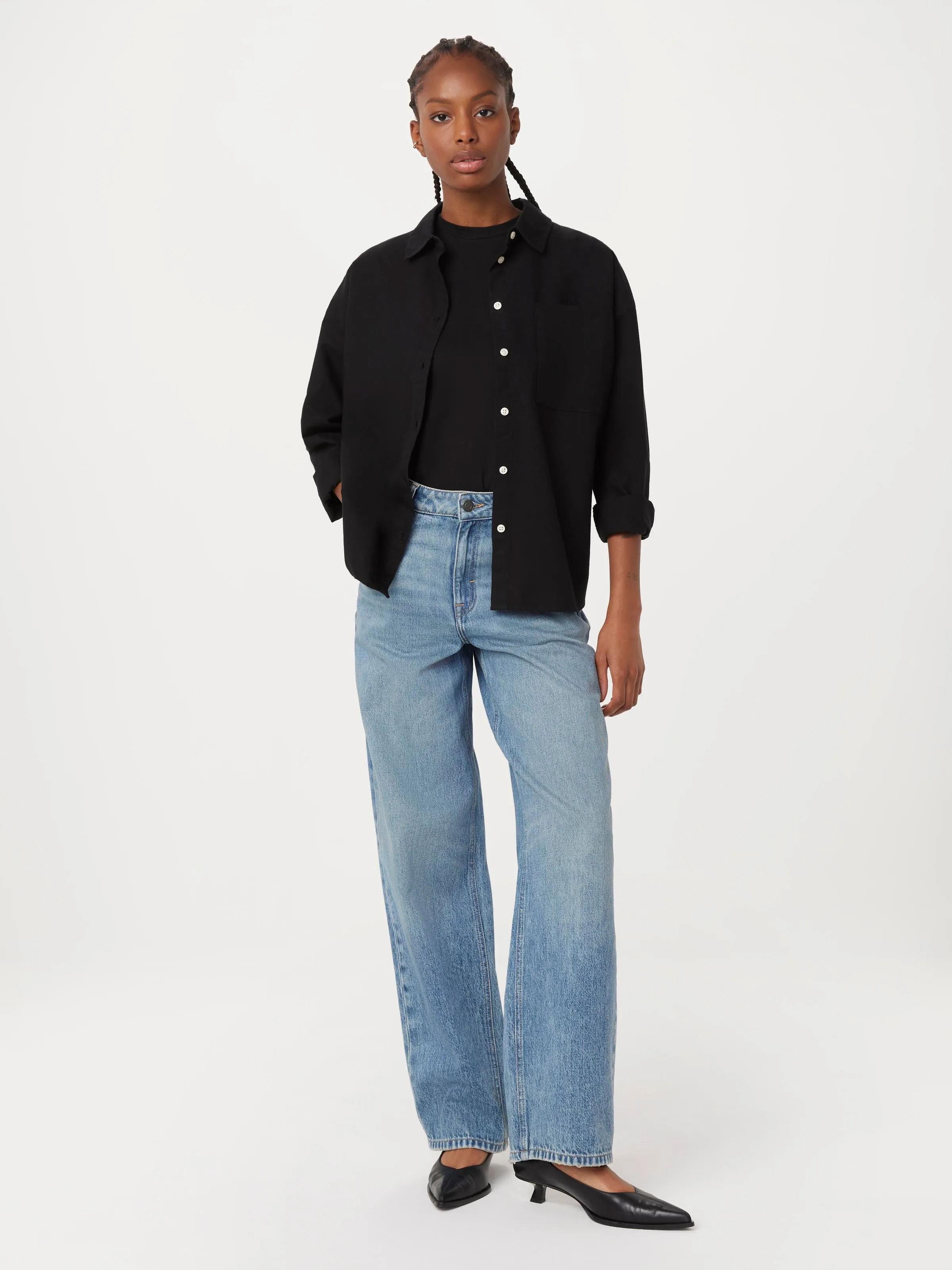 The Loose Oxford Shirt in Black sold by Frank & Oak product image thumbnail 2