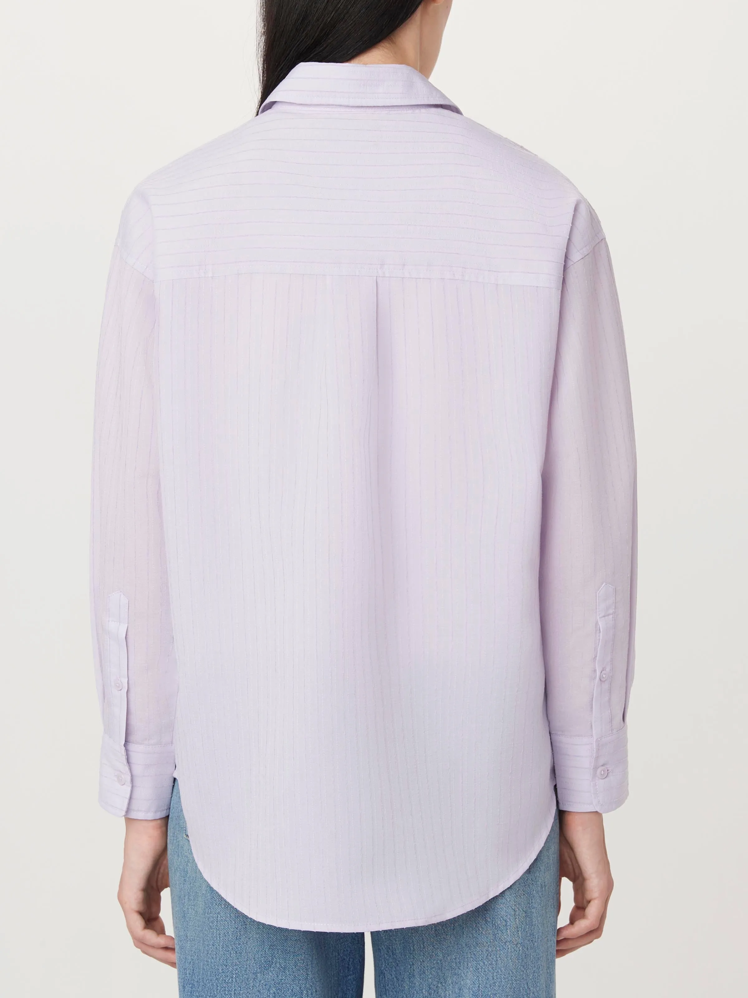 The Textured Sheer Shirt in Lilac sold by Frank & Oak product image thumbnail 5