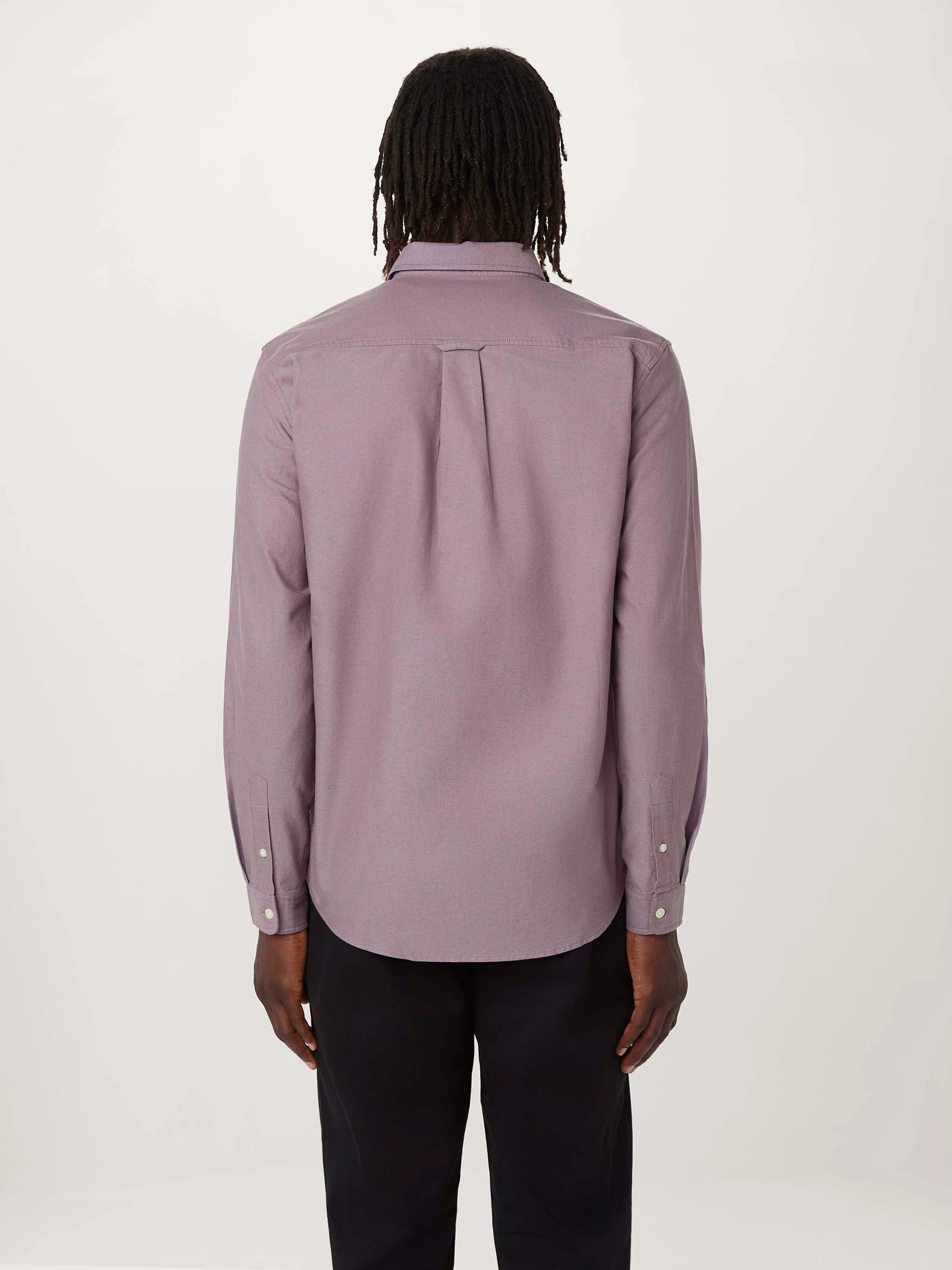 The Jasper Oxford Shirt in Lilac Grey sold by Frank & Oak product image thumbnail 3