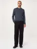 The Merino Polo Sweater in Steel Blue sold by Frank & Oak