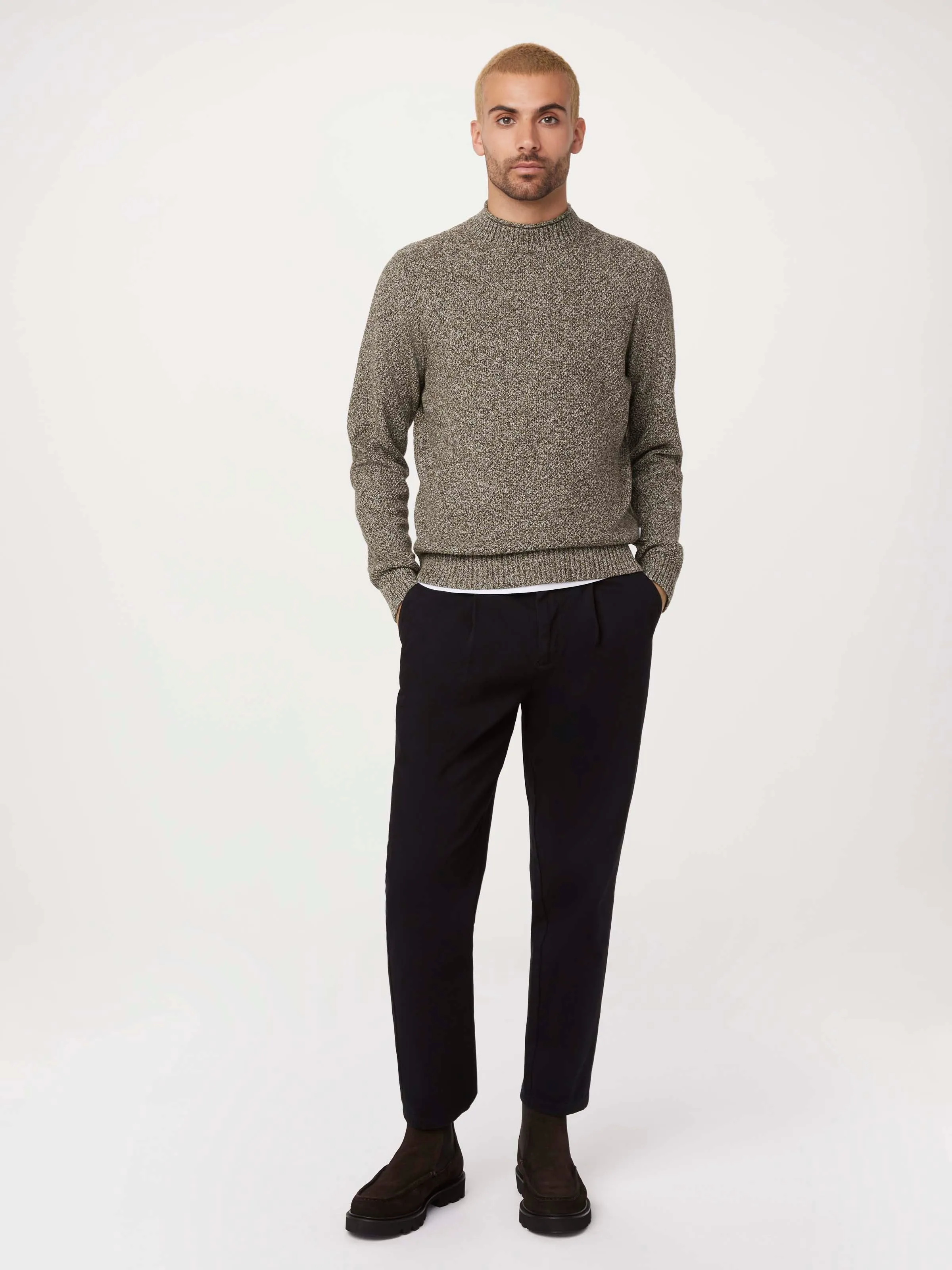 The Mock Neck Sweater in Olive sold by Frank & Oak product image thumbnail 2