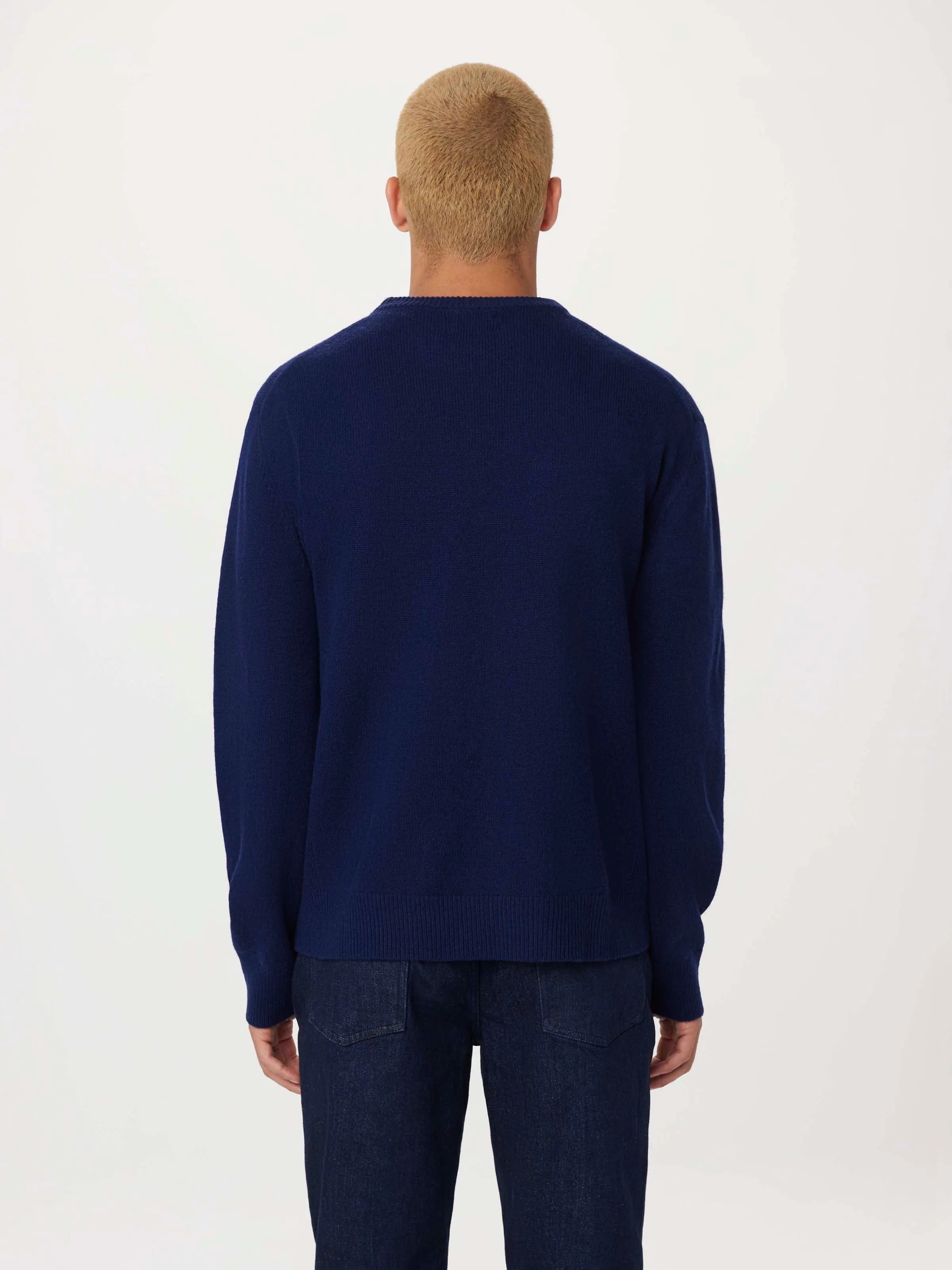 The Lambswool Sweater in Royal blue sold by Frank & Oak product image thumbnail 4