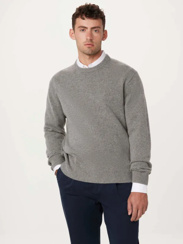 The Lambswool Sweater in Grey sold by Frank & Oak