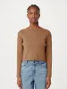 The Merino Wool Cropped Sweater in Nutmeg sold by Frank & Oak