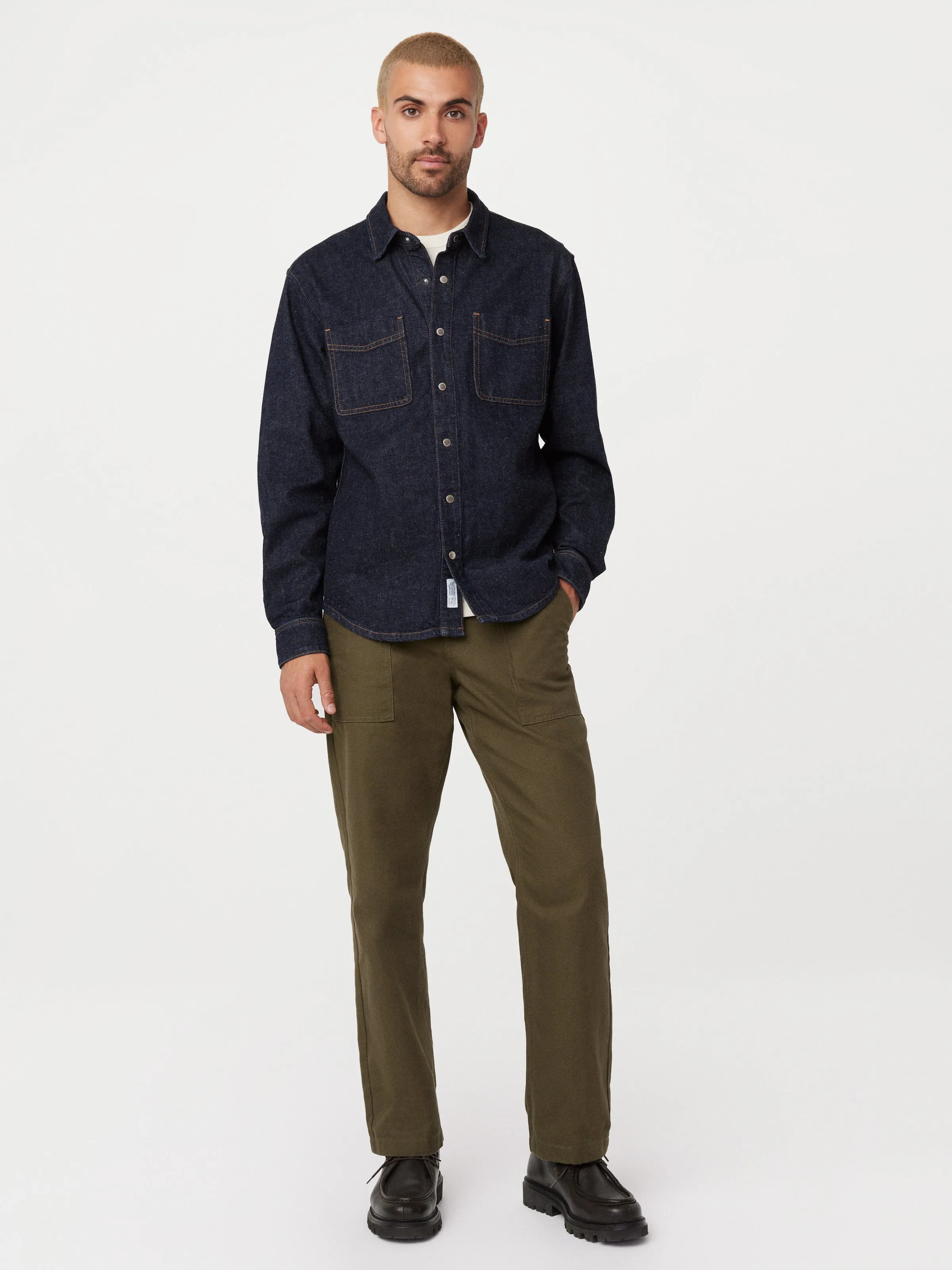 The Kent Denim Shirt in Navy sold by Frank & Oak product image thumbnail 2