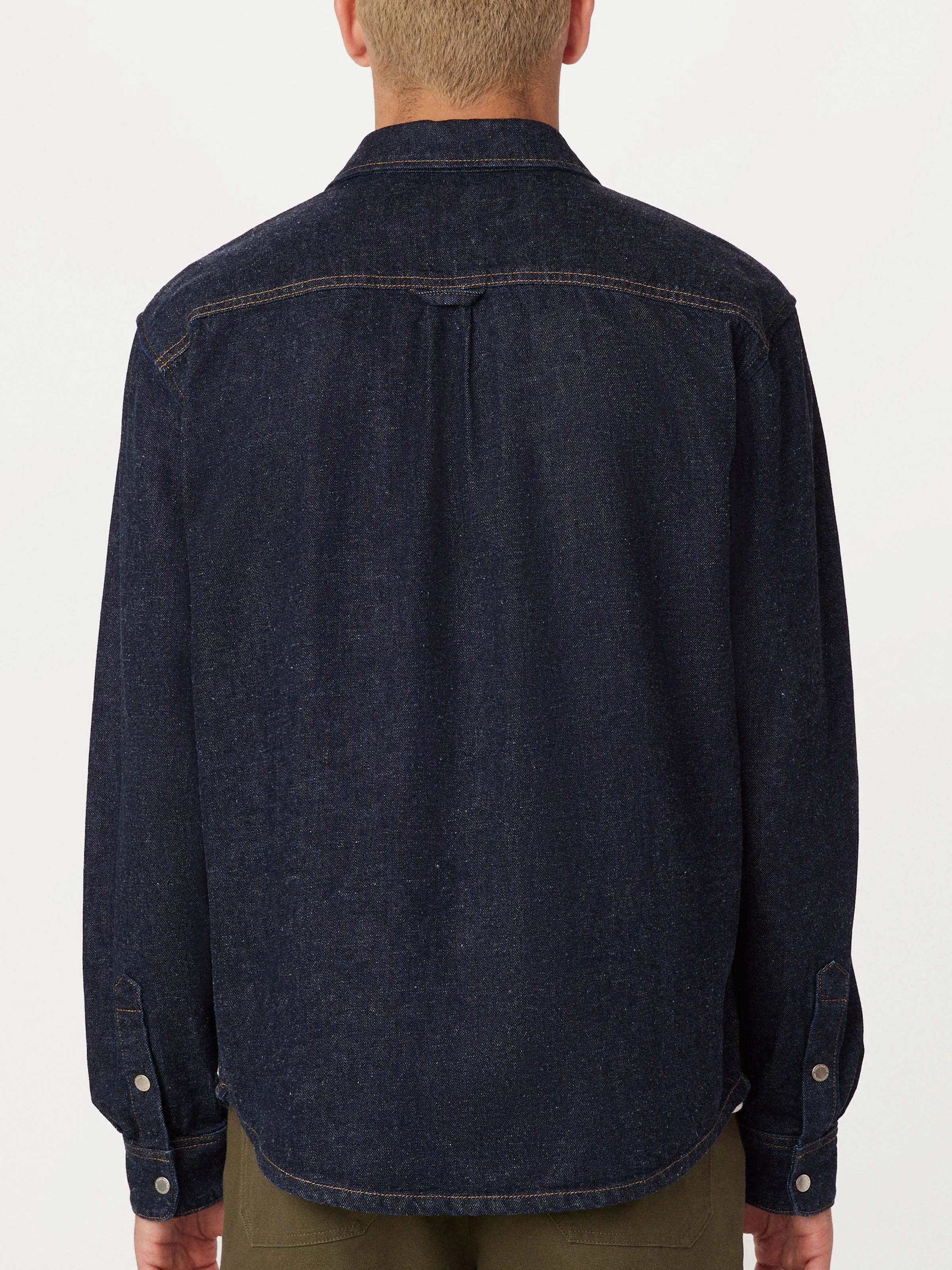 The Kent Denim Shirt in Navy sold by Frank & Oak product image thumbnail 4