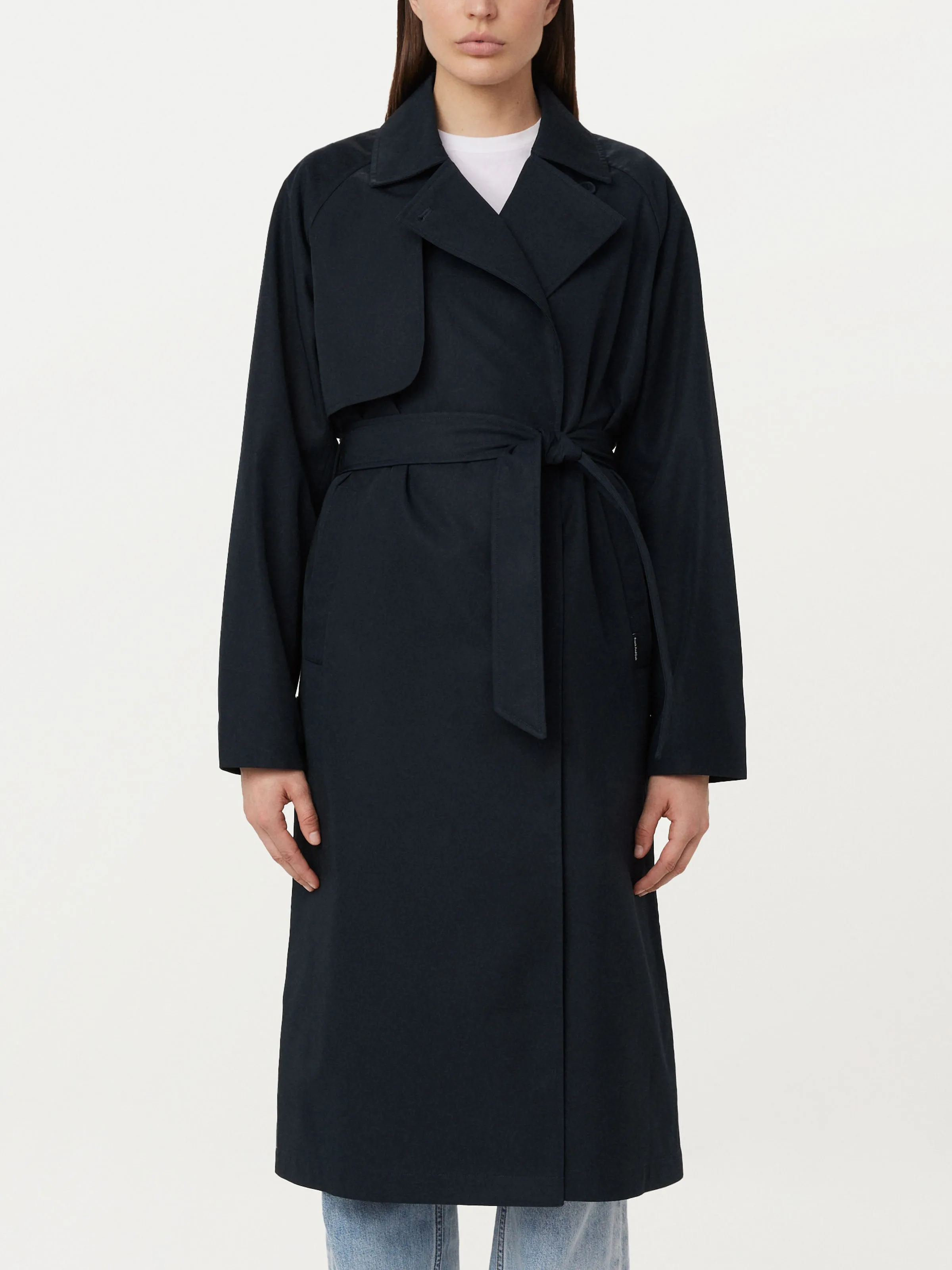 The Long Trench Coat in Deep Blue sold by Frank & Oak product image thumbnail 3