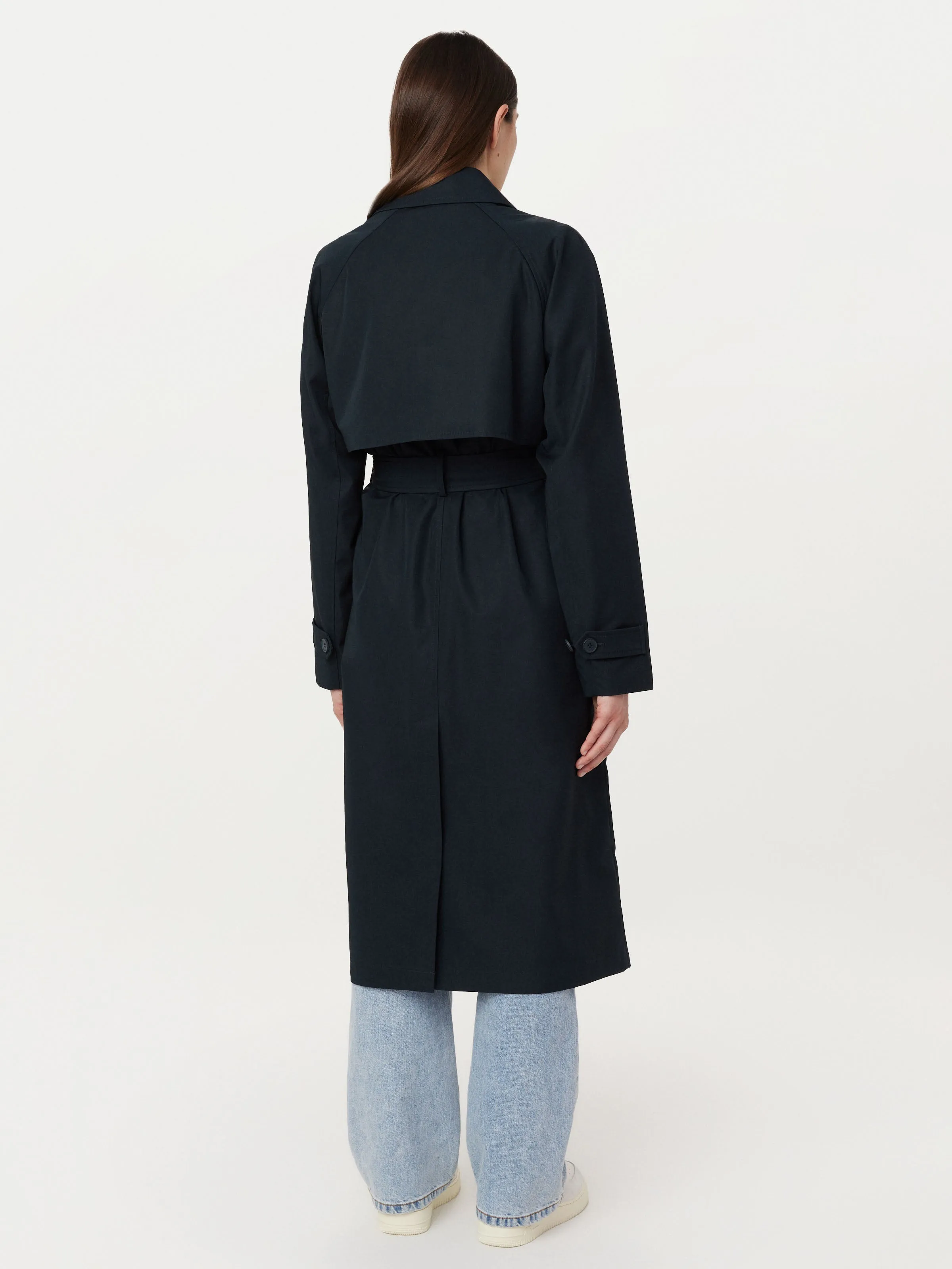 The Long Trench Coat in Deep Blue sold by Frank & Oak product image thumbnail 4