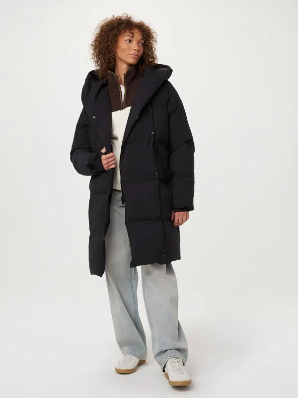 The Hygge Puffer Coat in Black sold by Frank & Oak