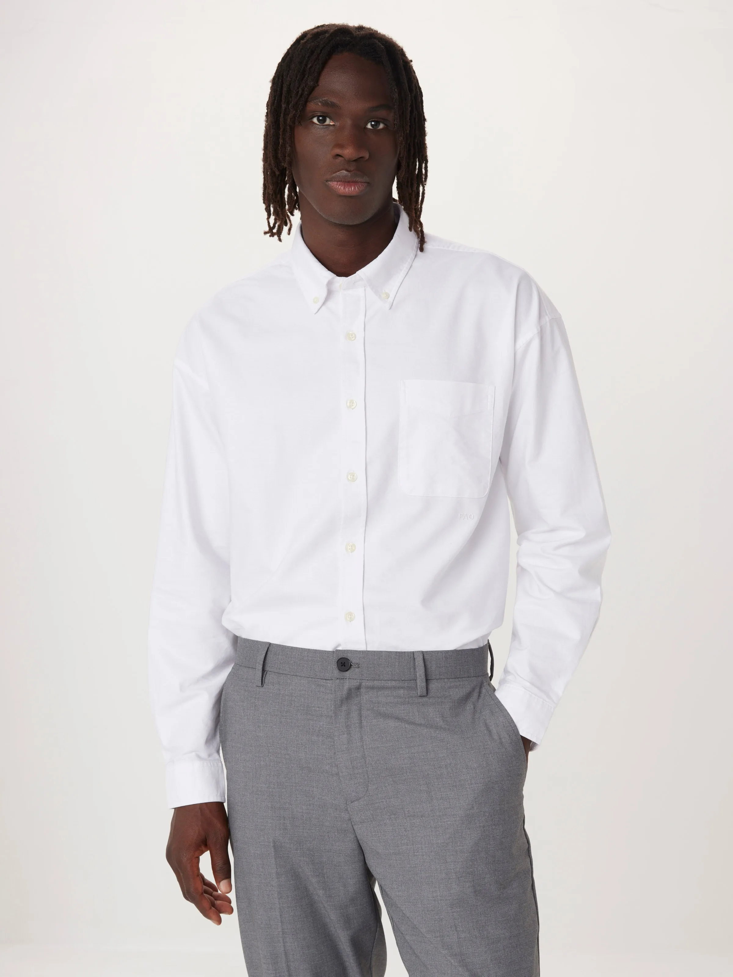 The Loose Oxford Shirt in White sold by Frank & Oak product image thumbnail 2