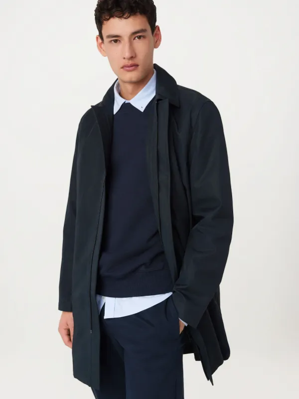 The Joseph Mac Topcoat in Deep Blue sold by Frank & Oak