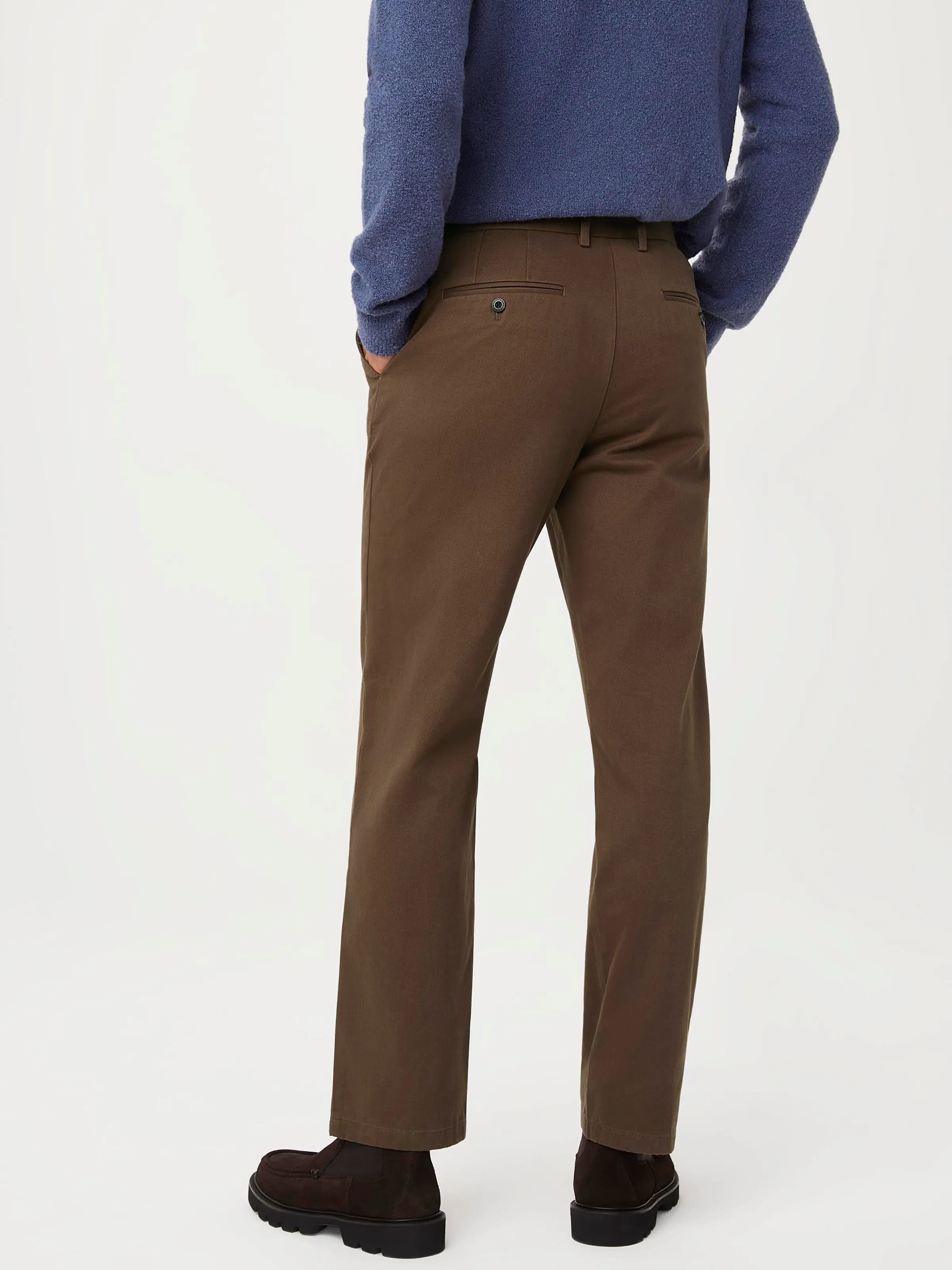 The Joey Straight Chino Pant in Chocolate brown sold by Frank & Oak product image thumbnail 4
