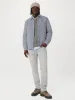 The Quilted Overshirt in Blue sold by Frank & Oak