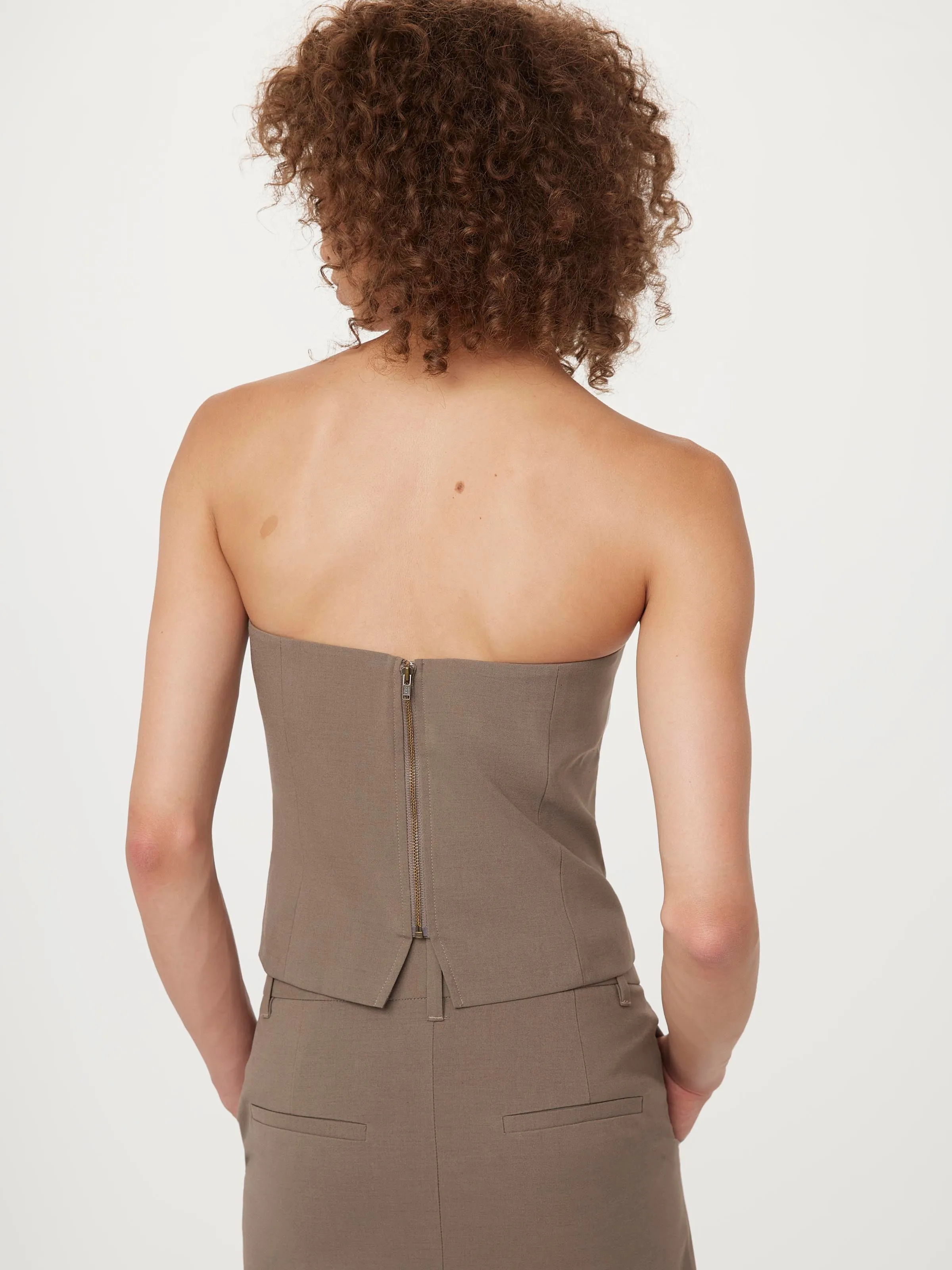 The Bustier Top in Dark Taupe sold by Frank & Oak product image thumbnail 4