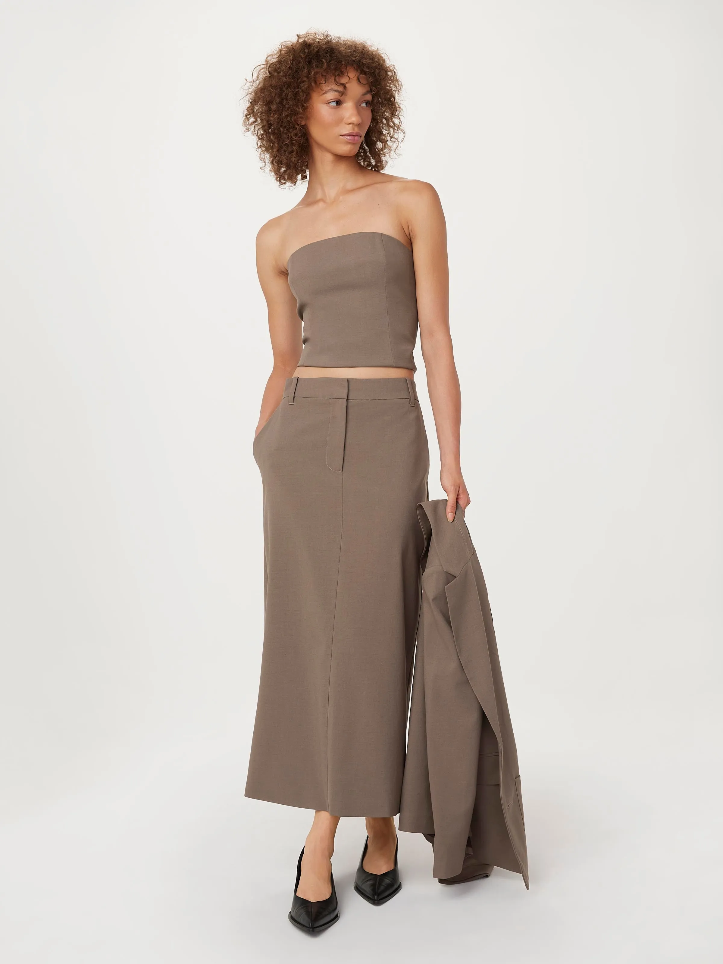 The Bustier Top in Dark Taupe sold by Frank & Oak product image thumbnail 3