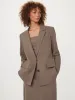 The Relaxed 2-Button Blazer in Dark Taupe sold by Frank & Oak