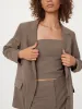 The Relaxed 2-Button Blazer in Dark Taupe sold by Frank & Oak