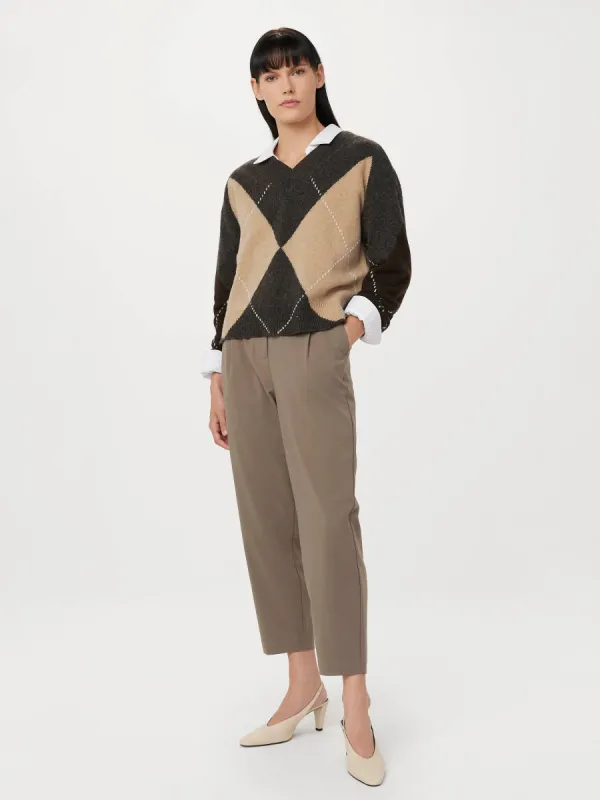 The Amelia Balloon Pant in Dark Taupe sold by Frank & Oak