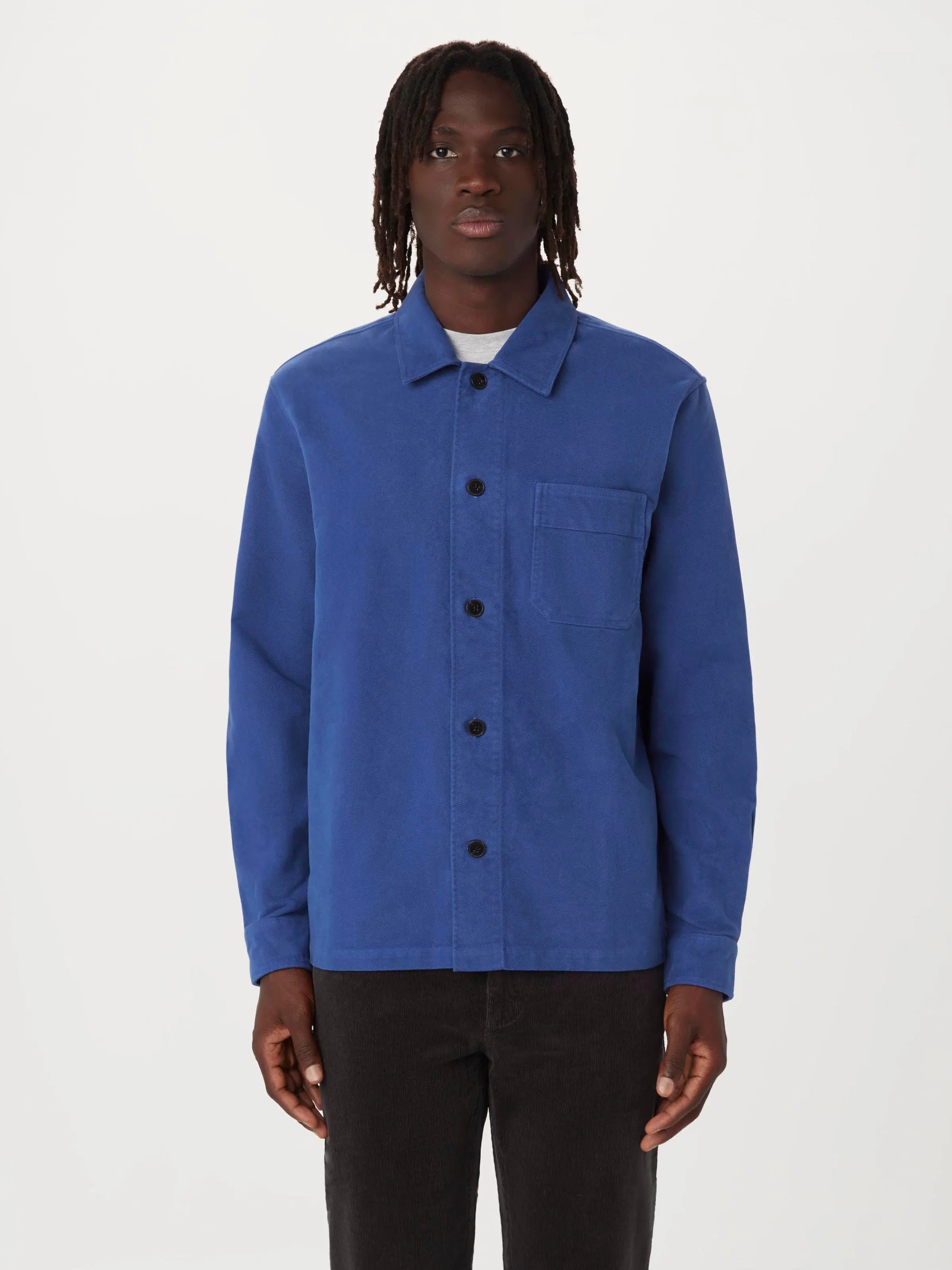 The Moleskin Shirt in Carpenter Blue sold by Frank & Oak product image thumbnail 3