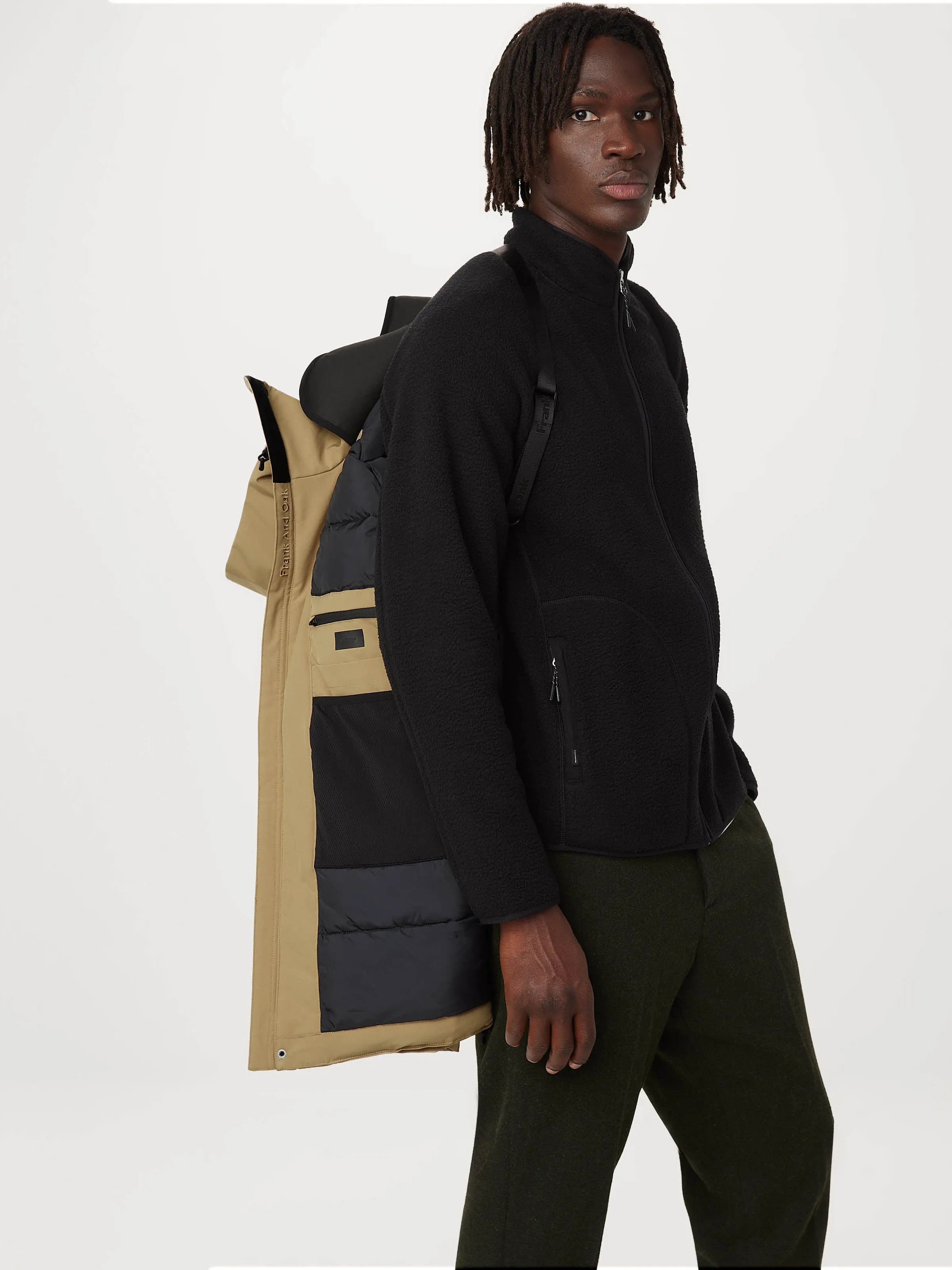 The Capital Field Parka in Deep Spelt sold by Frank & Oak product image thumbnail 4