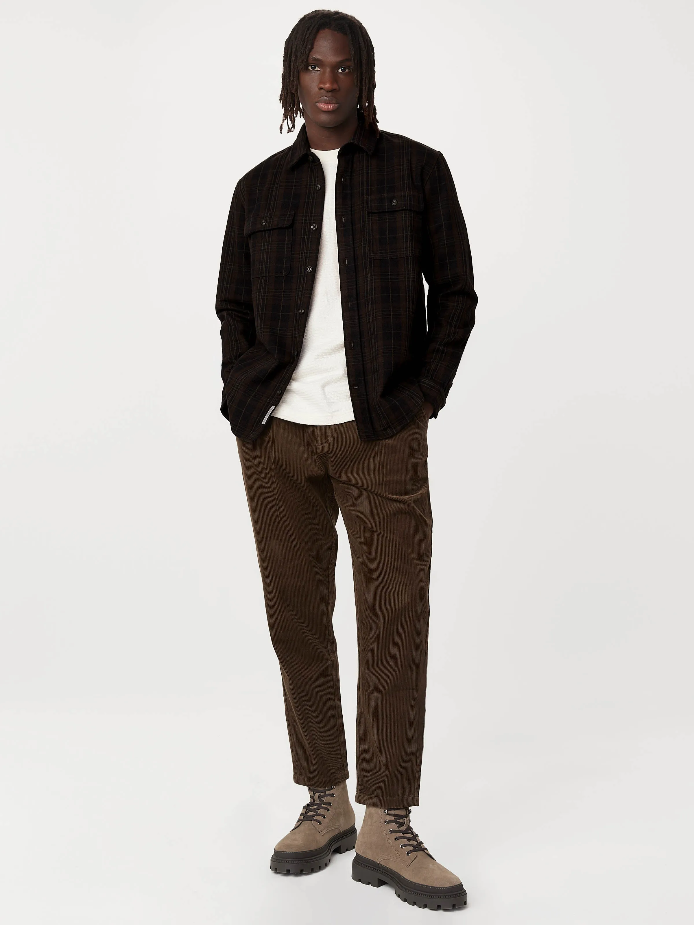 The Heavy Flannel Shirt in Deep Blue sold by Frank & Oak product image thumbnail 2