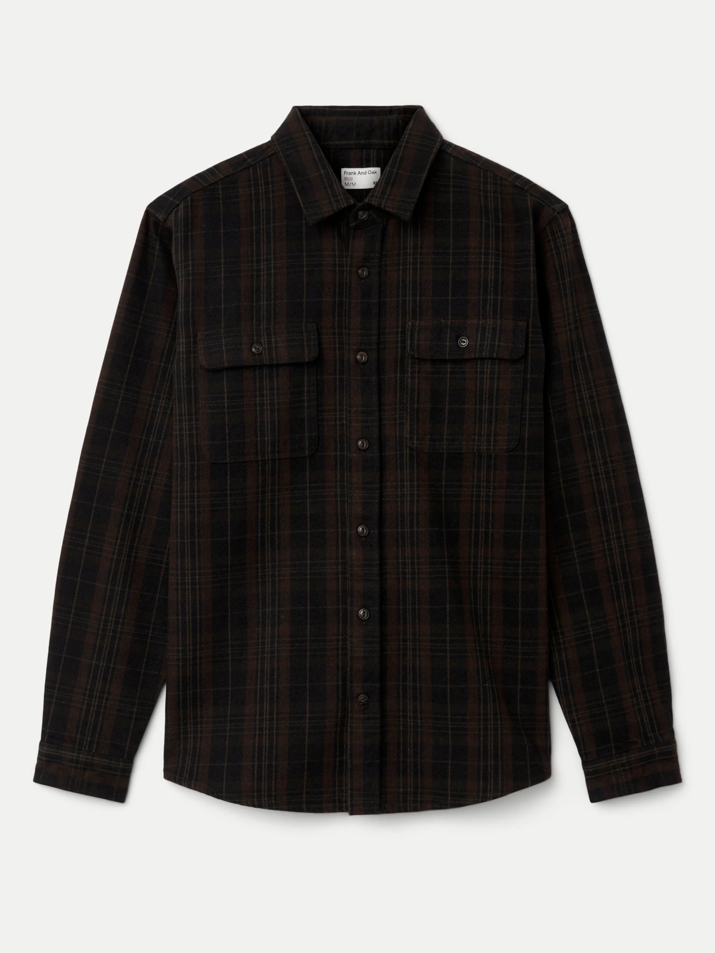 The Heavy Flannel Shirt in Deep Blue sold by Frank & Oak product image thumbnail 5