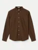 The Jasper Oxford Shirt in Deep Brown sold by Frank & Oak
