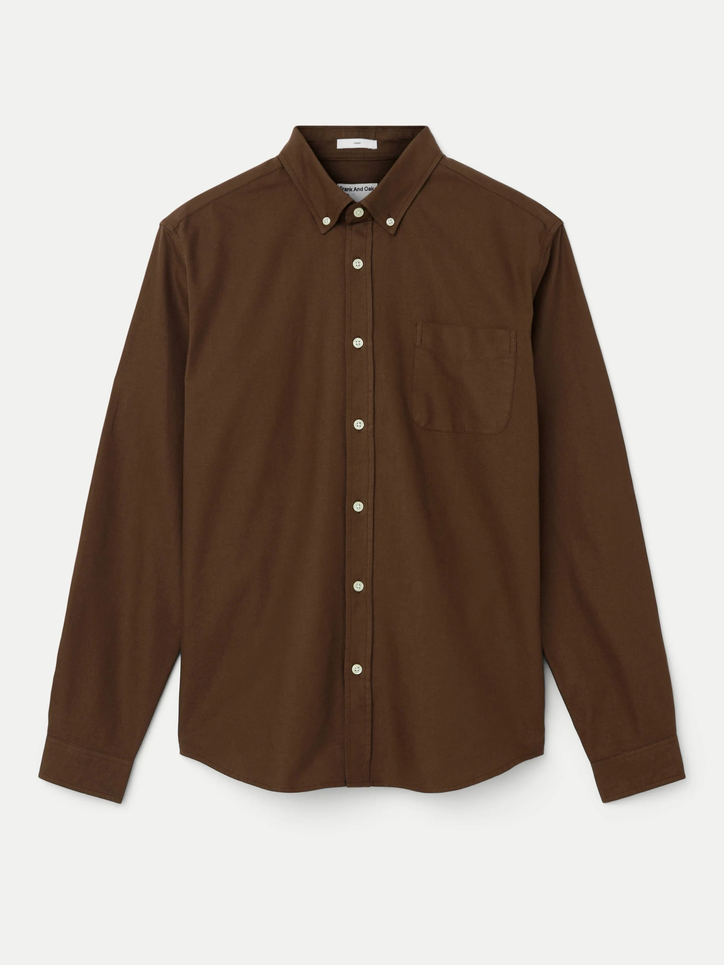 The Jasper Oxford Shirt in Deep Brown sold by Frank & Oak product image thumbnail 5