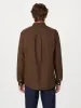 The Jasper Oxford Shirt in Deep Brown sold by Frank & Oak