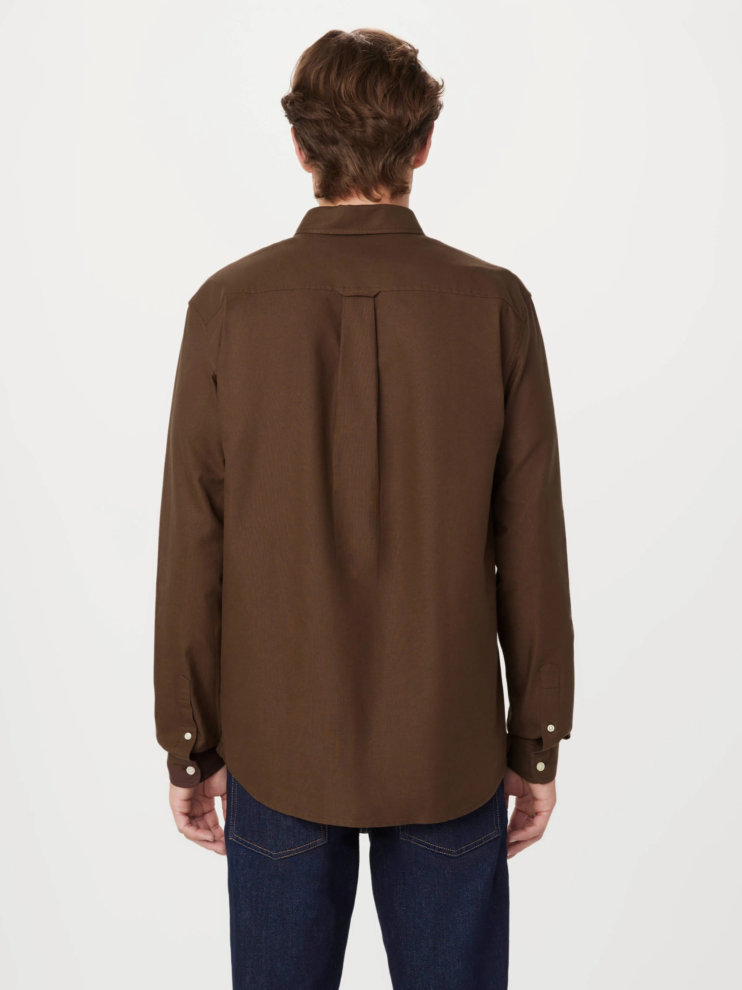 The Jasper Oxford Shirt in Deep Brown sold by Frank & Oak product image thumbnail 4