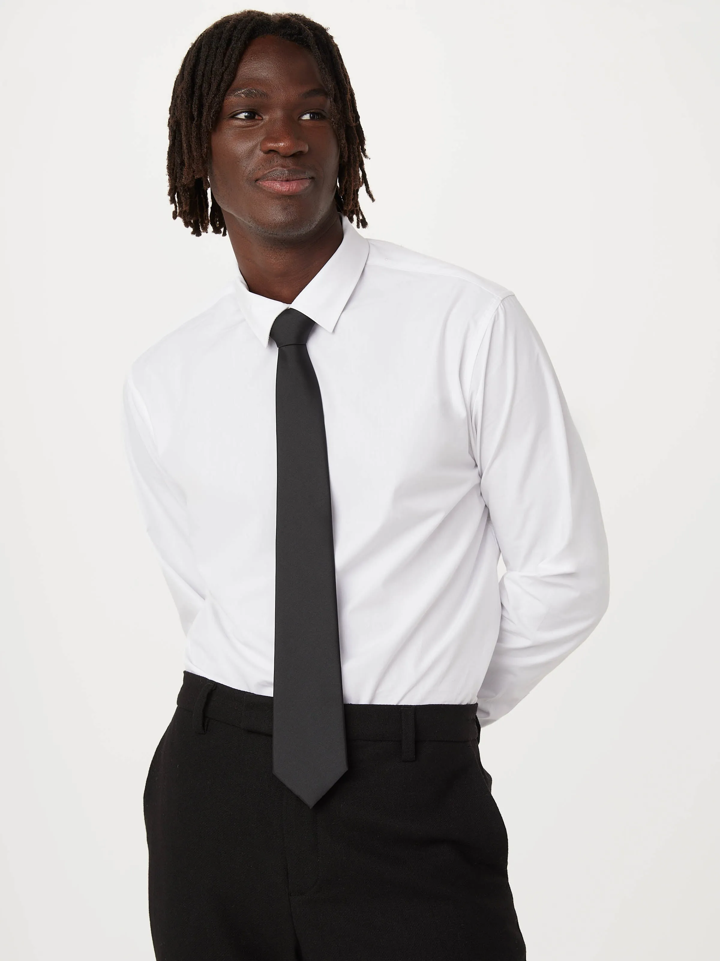 The Classic Tie in Black sold by Frank & Oak