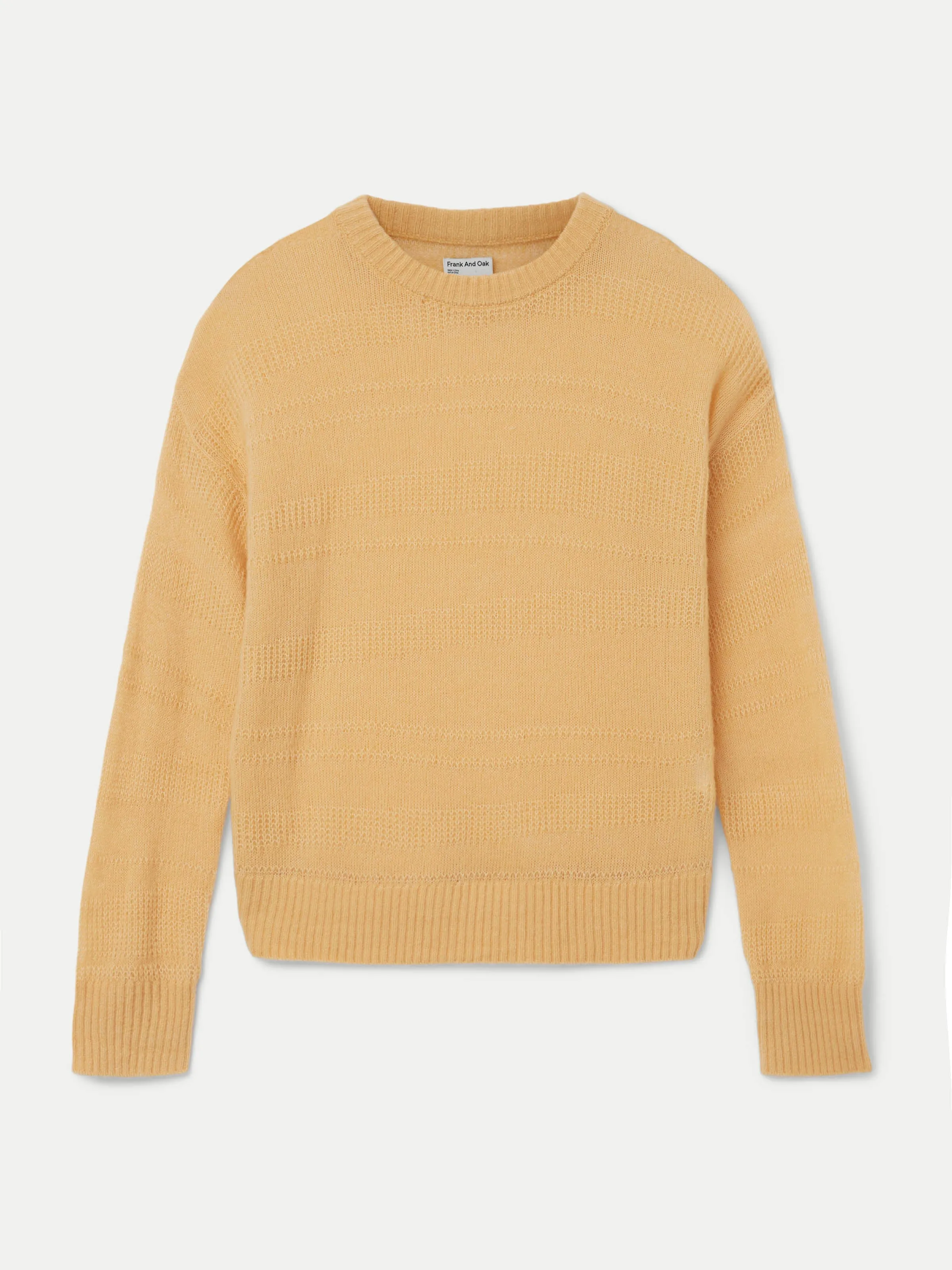 The Openwork Crewneck Sweater in Sandy Beige sold by Frank & Oak product image thumbnail 5