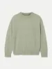 The Openwork Crewneck Sweater in Jade Green sold by Frank & Oak