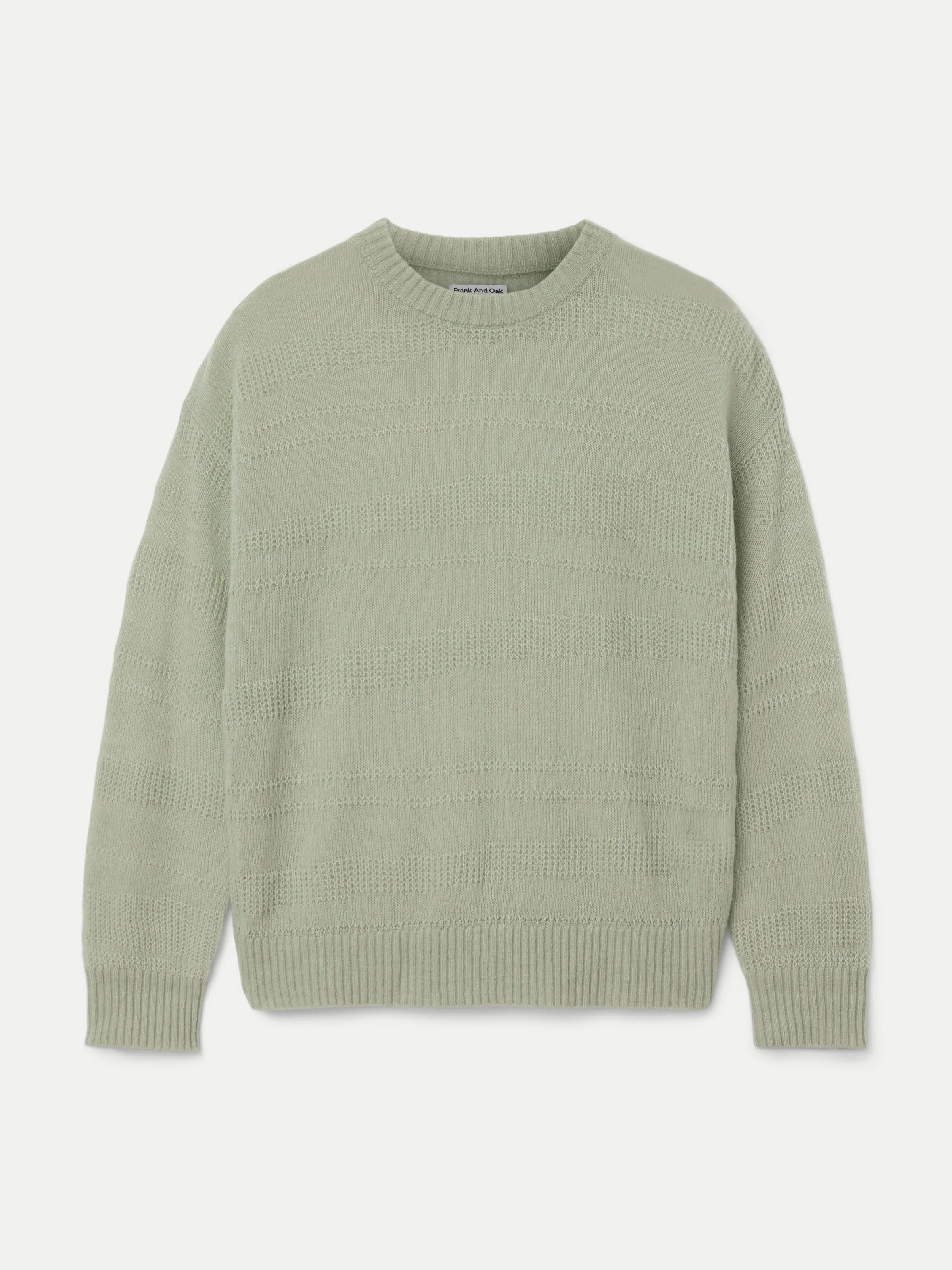The Openwork Crewneck Sweater in Jade Green sold by Frank & Oak product image thumbnail 4